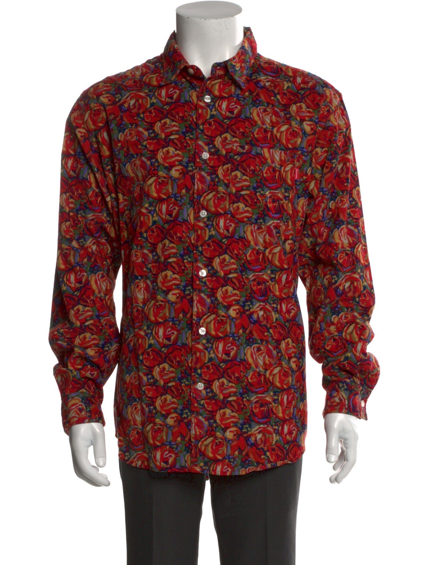 Supreme Floral Print Long Sleeve Shirt