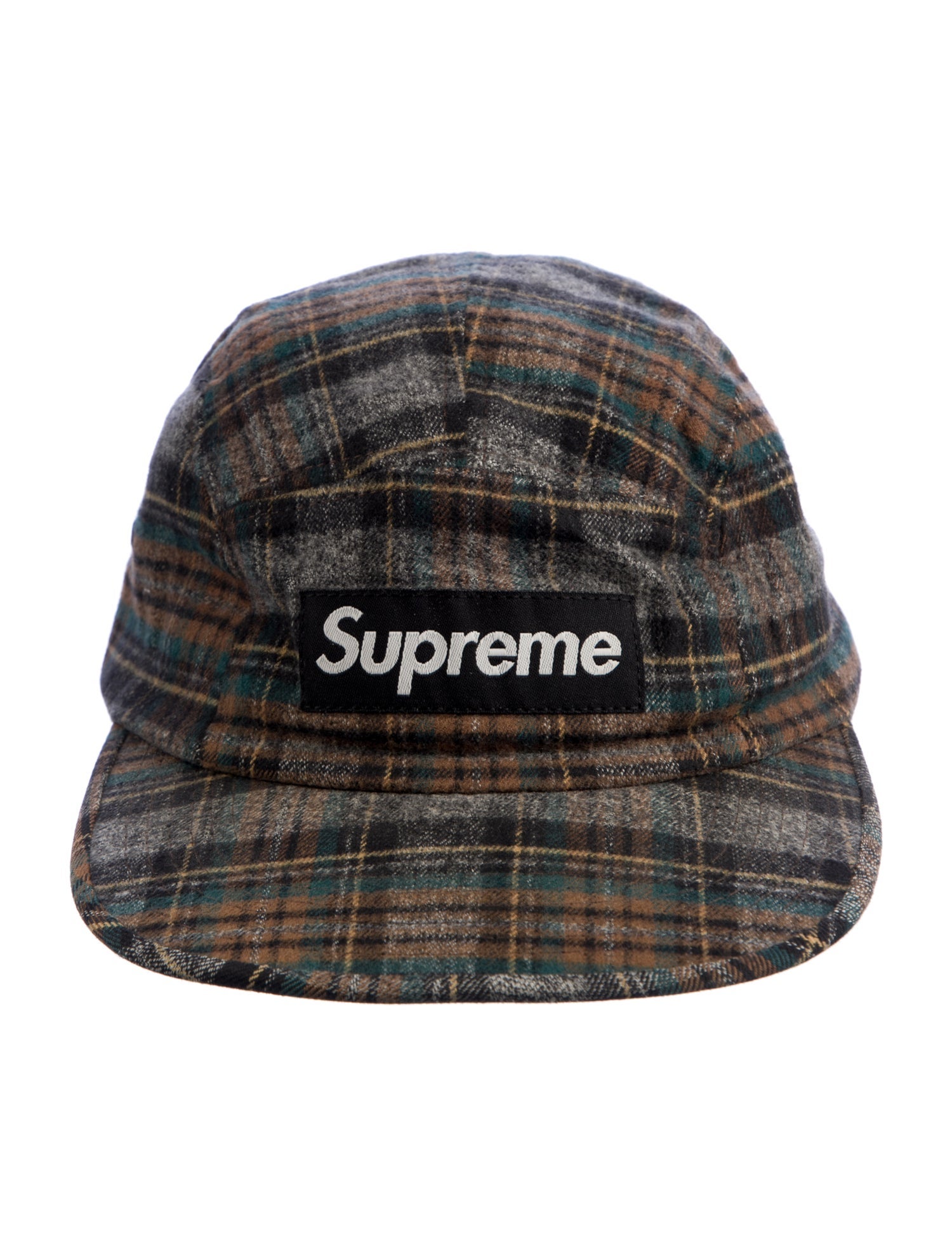 Supreme Plaid Camp Cap