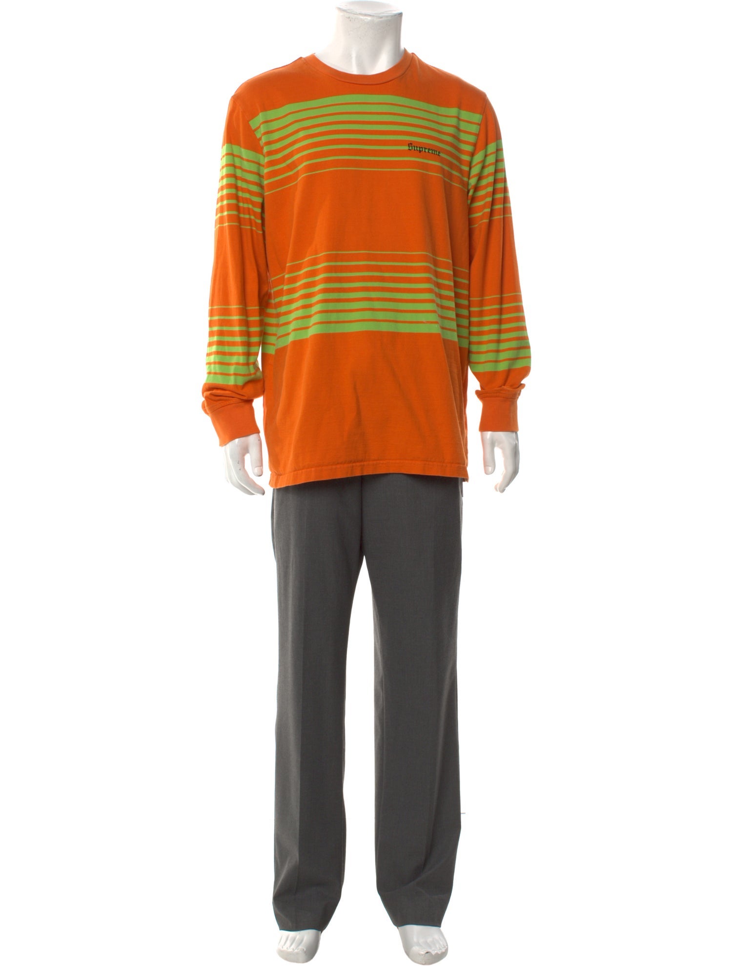 Supreme Striped Crew Neck T-Shirt