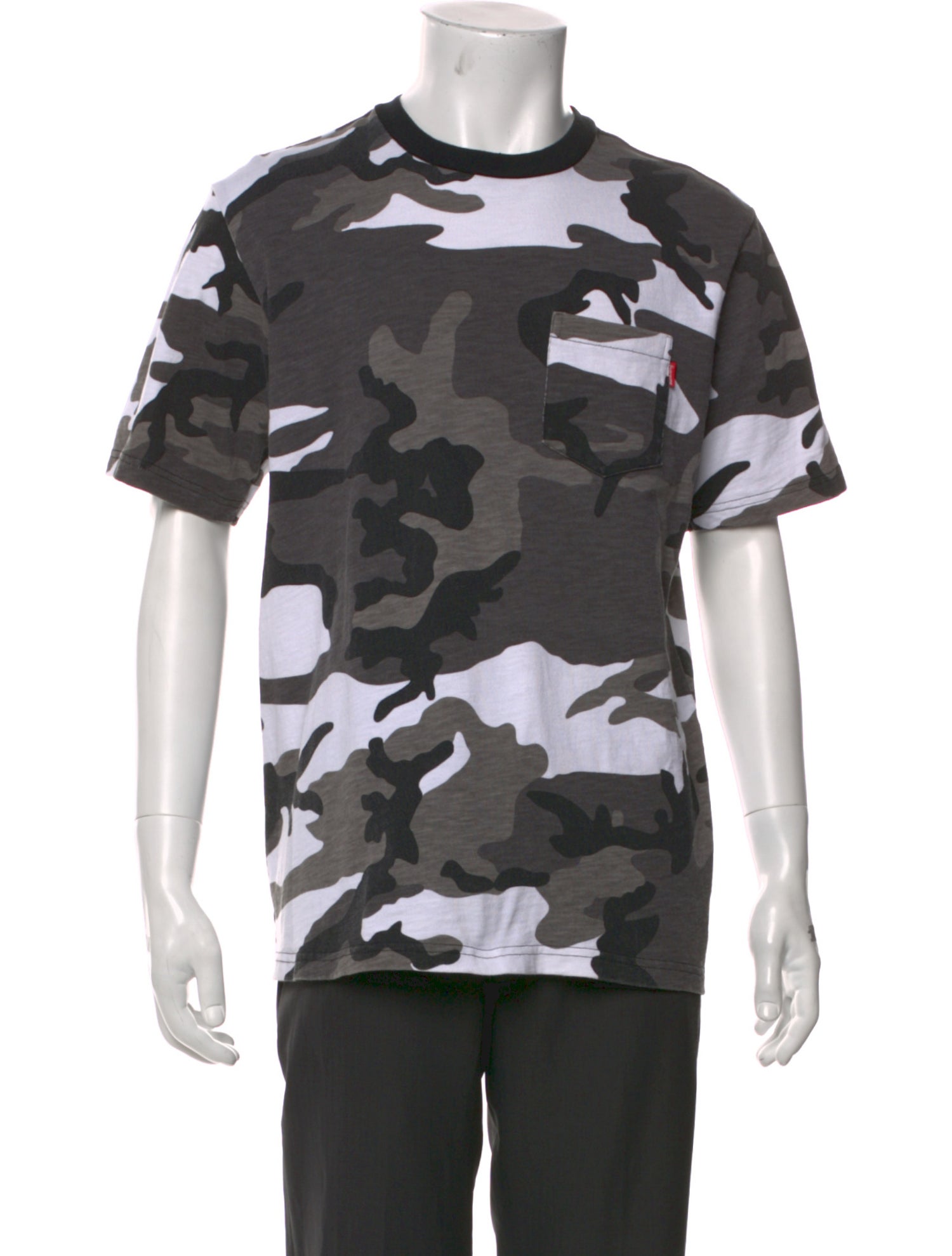 Supreme Camouflage Print Crew Neck T-Shirt