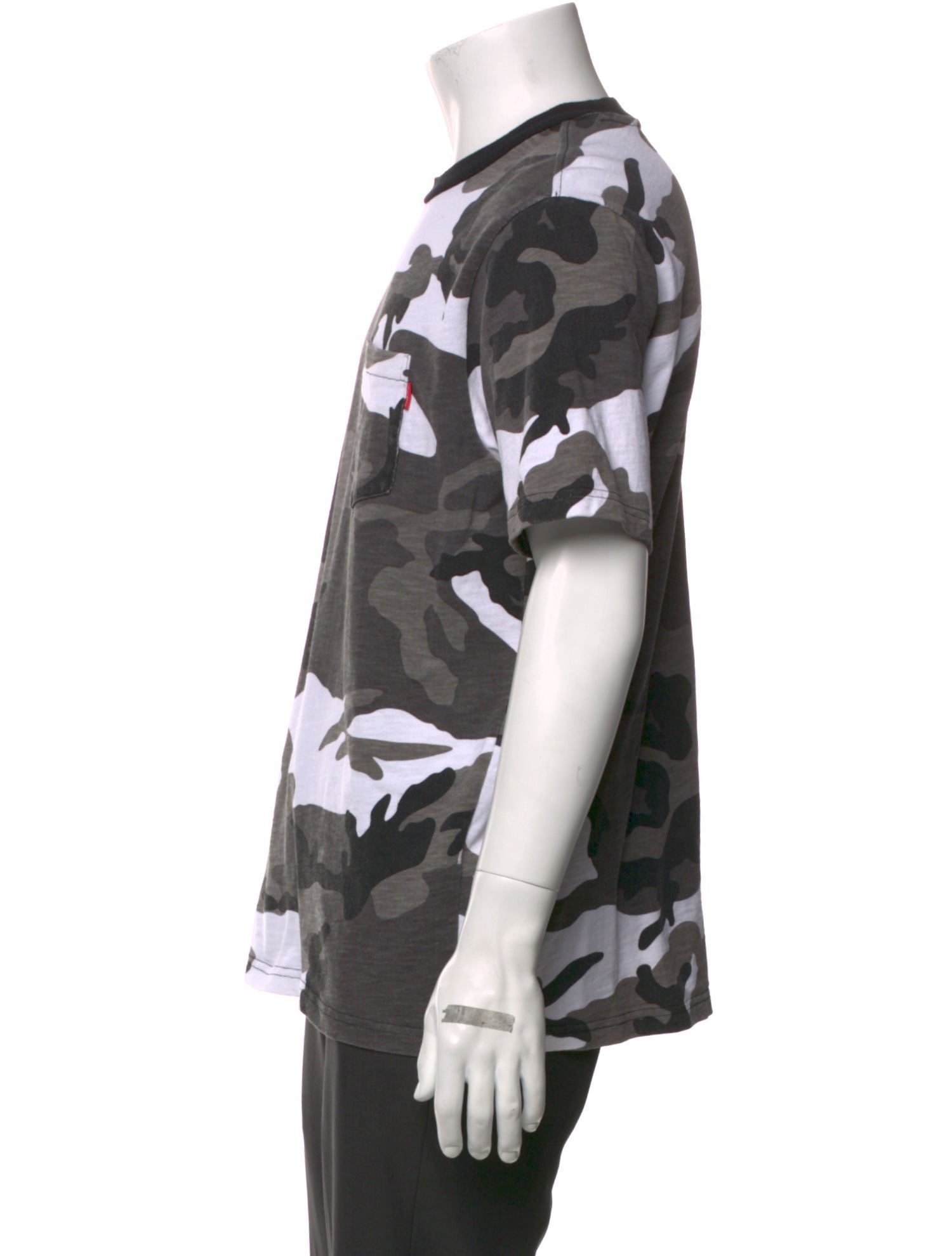 Supreme Camouflage Print Crew Neck T-Shirt