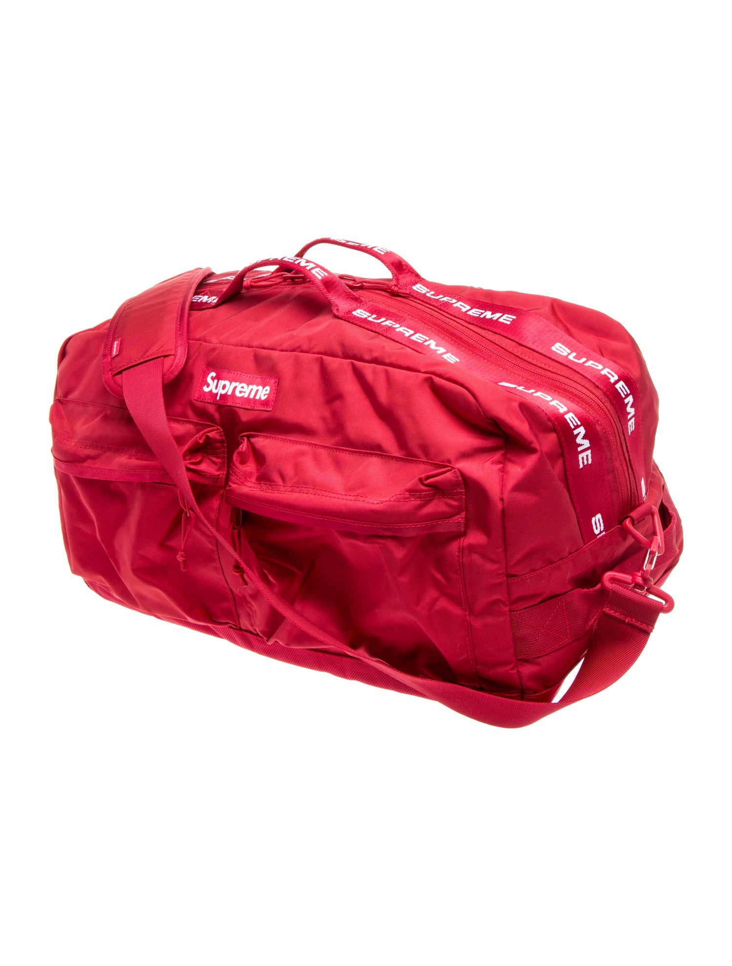 Supreme Logo Printed Duffle Bag
