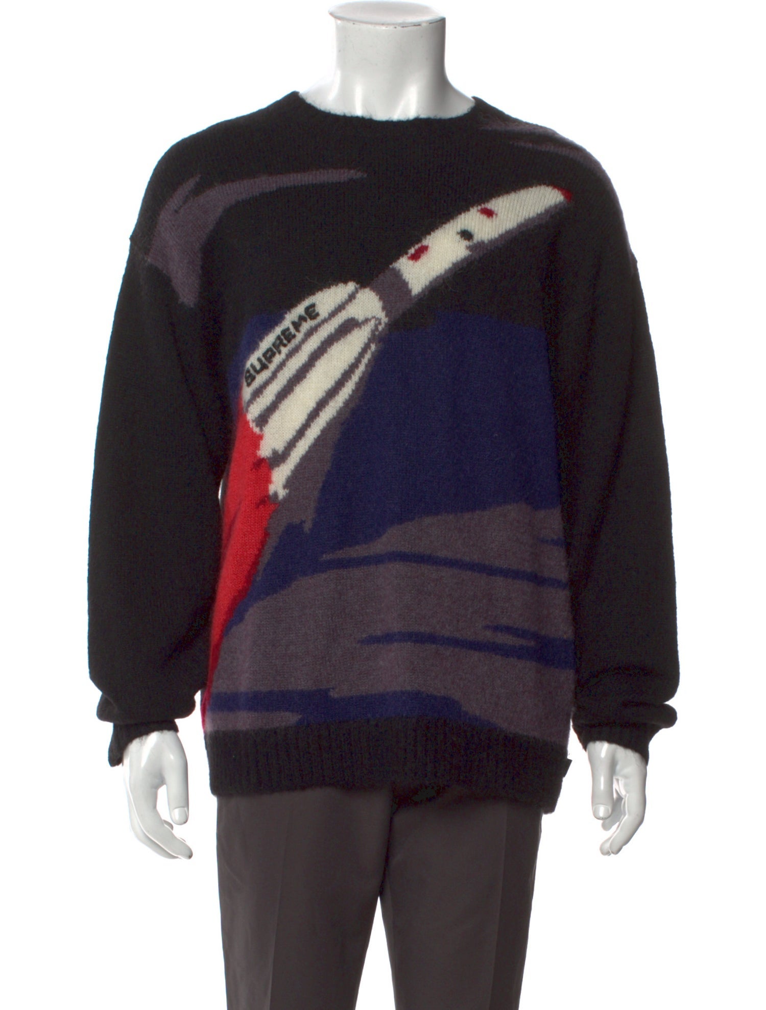 Supreme Graphic Print Crew Neck Pullover