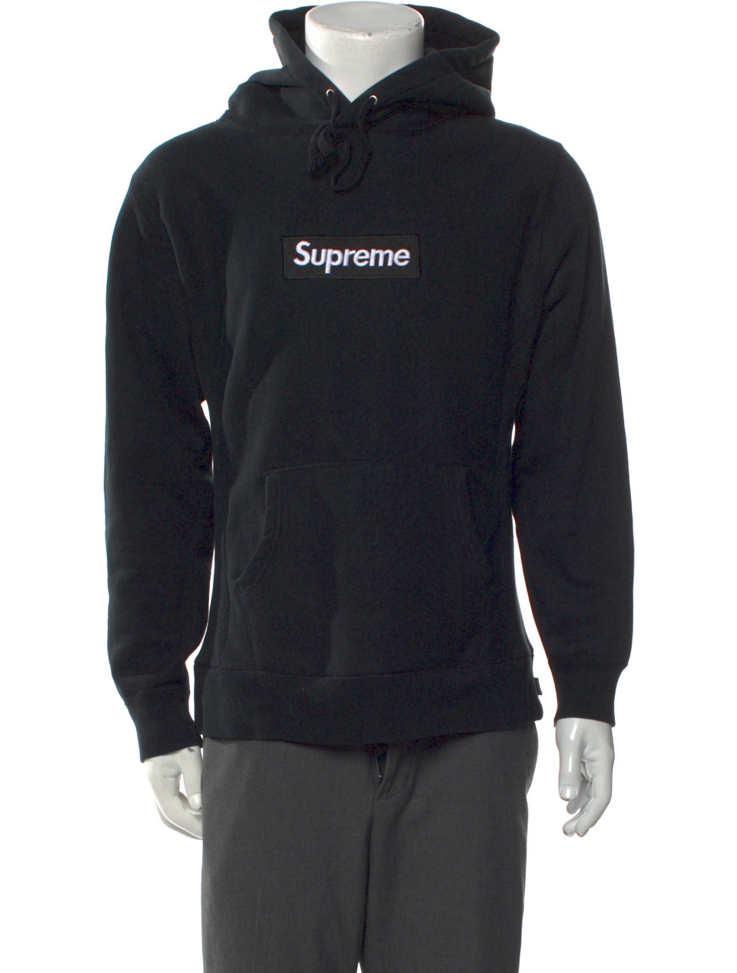 Supreme Graphic Print V-Neck Hoodie