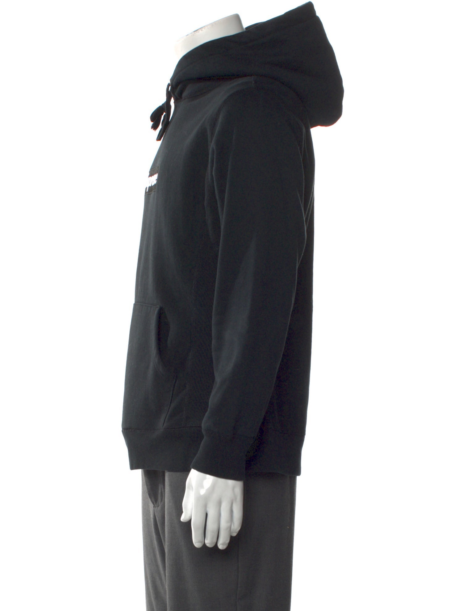 Supreme Graphic Print V-Neck Hoodie