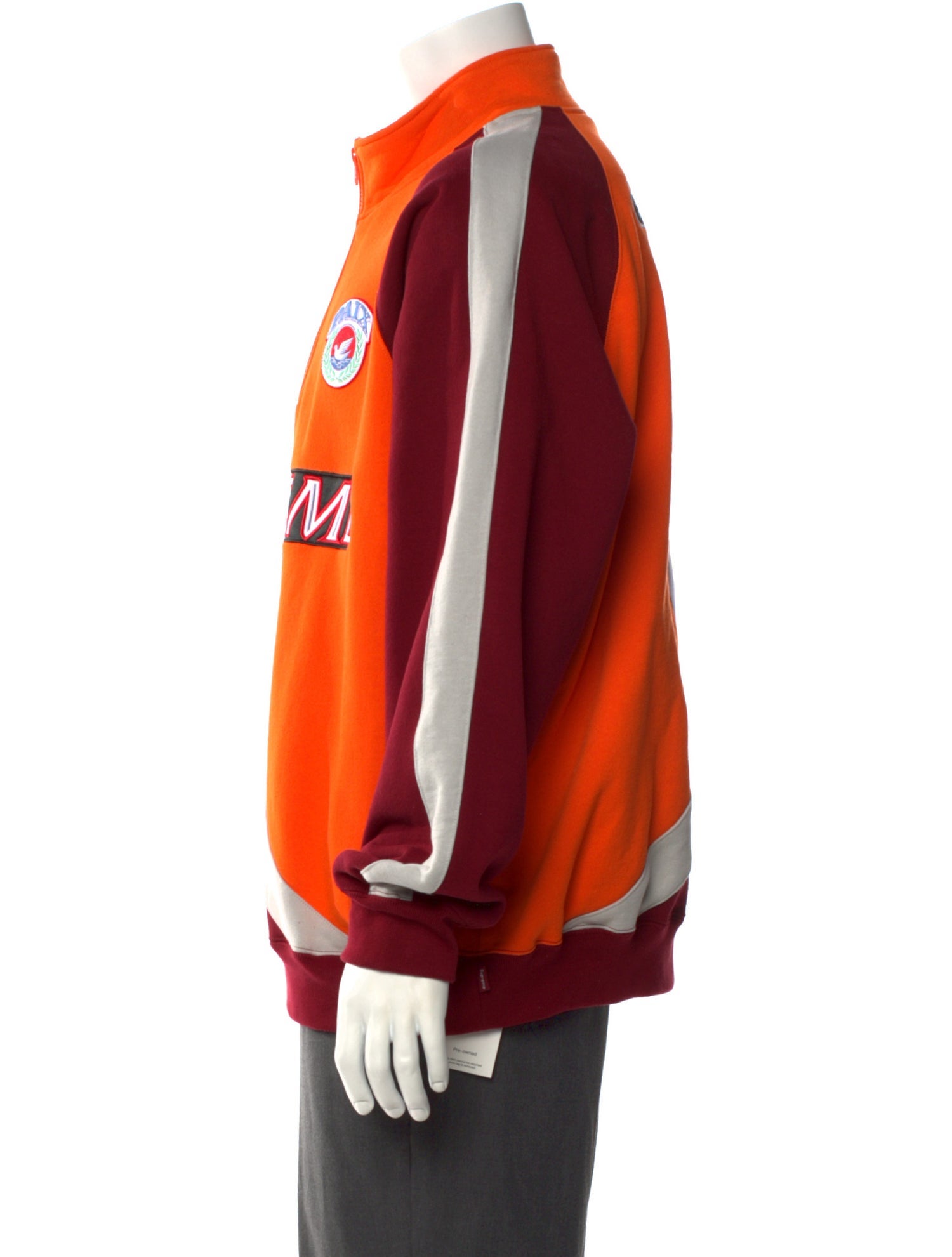 Supreme Graphic Print Mock Neck Pullover