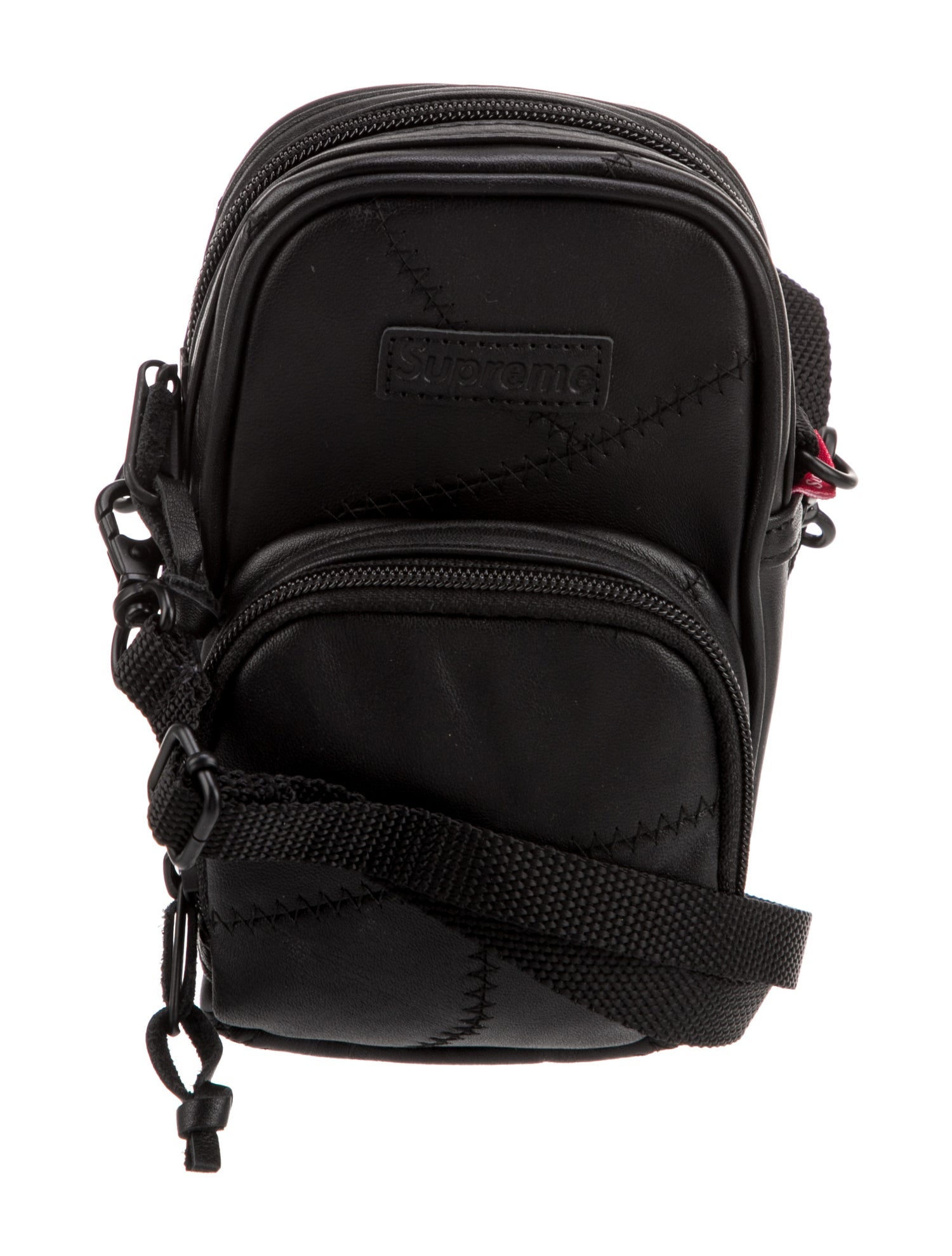 Supreme Leather Patchwork Leather Small Shoulder Bag w/ Tags