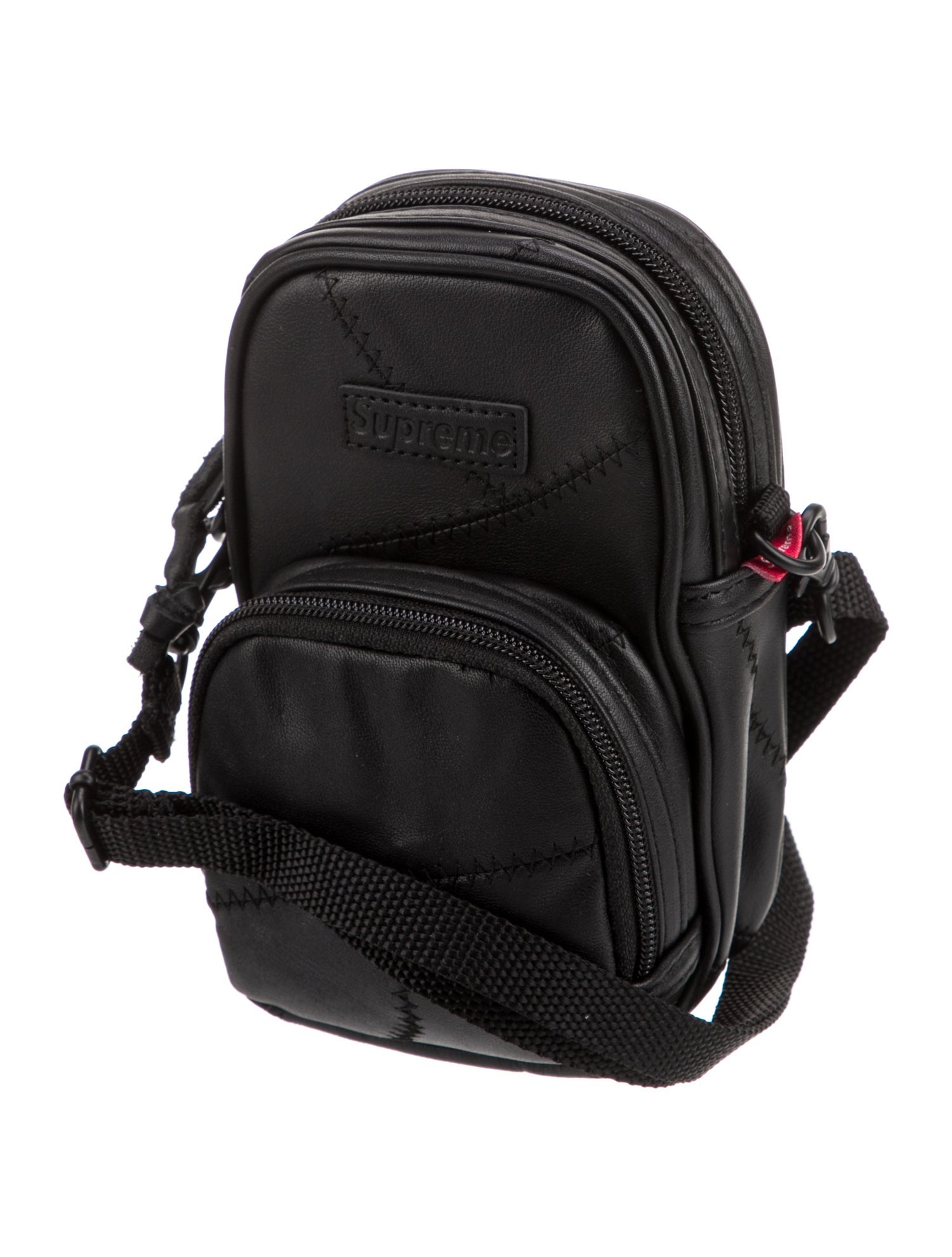 Supreme Leather Patchwork Leather Small Shoulder Bag w/ Tags