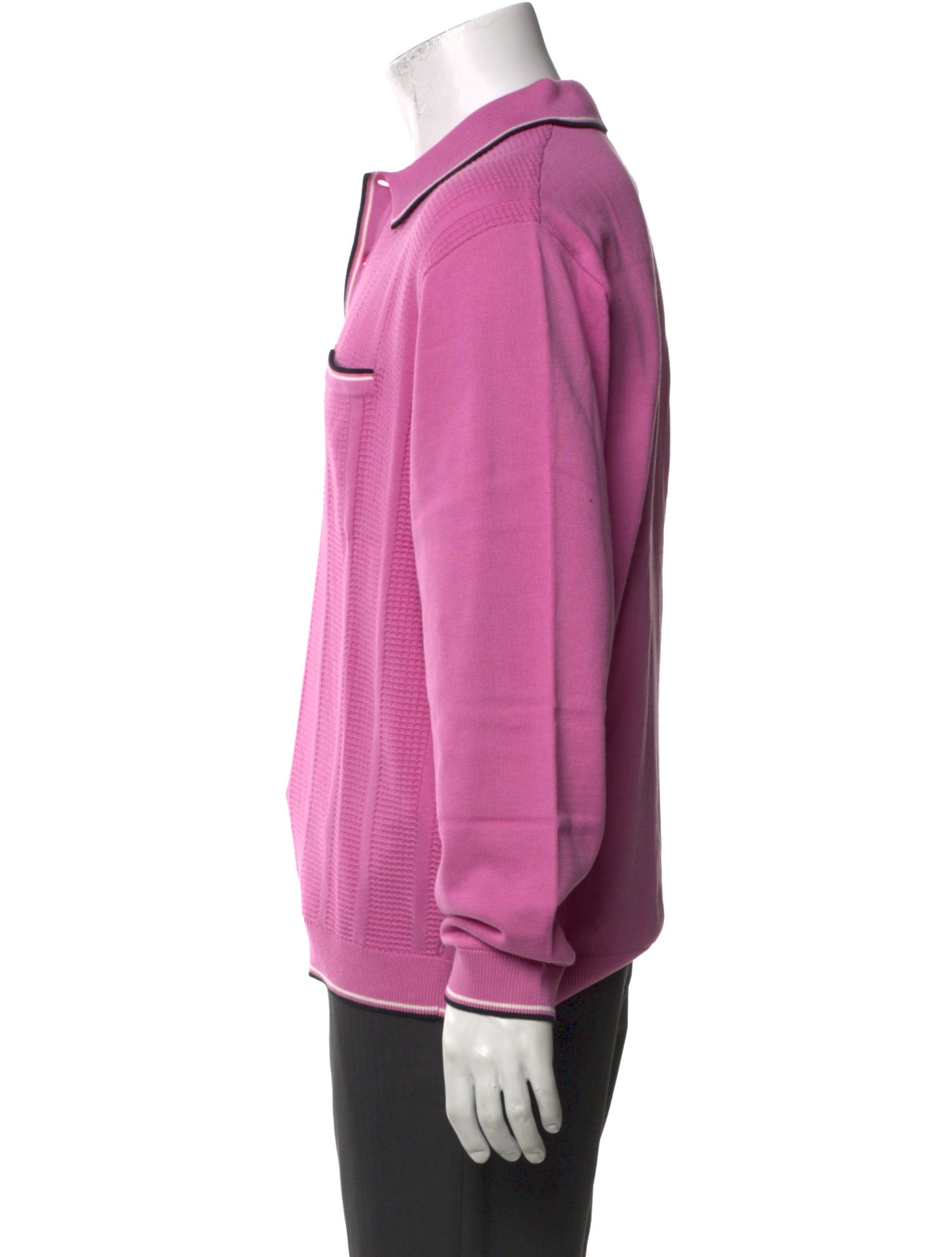 Supreme V-Neck Long Sleeve Polo Shirt