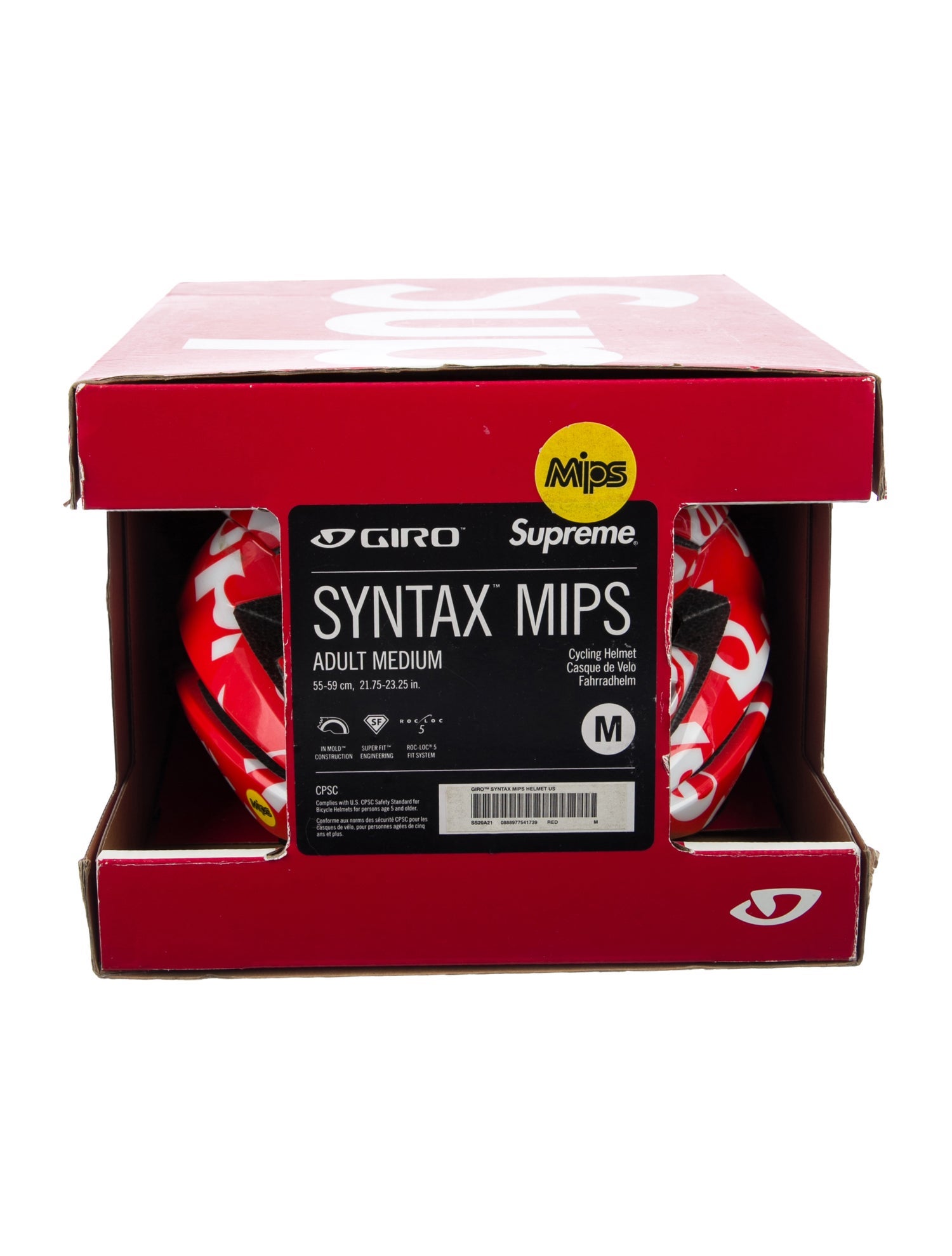 Supreme 2020 Giro Syntax MIPS Helmet