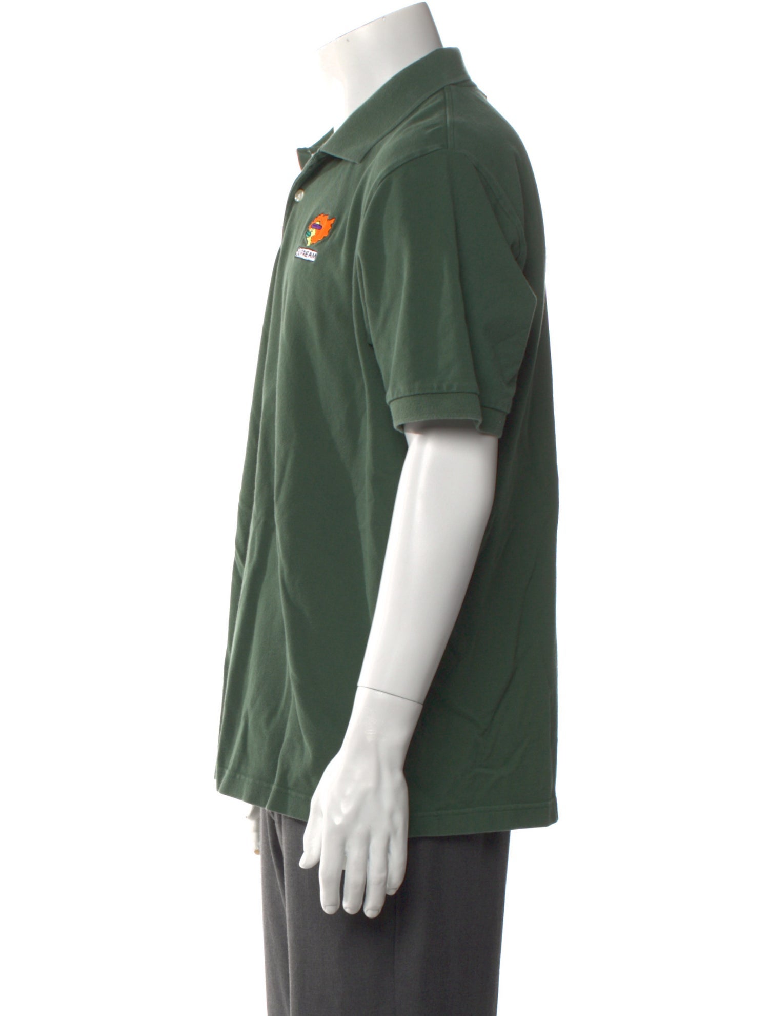 Supreme Graphic Print Crew Neck Polo Shirt