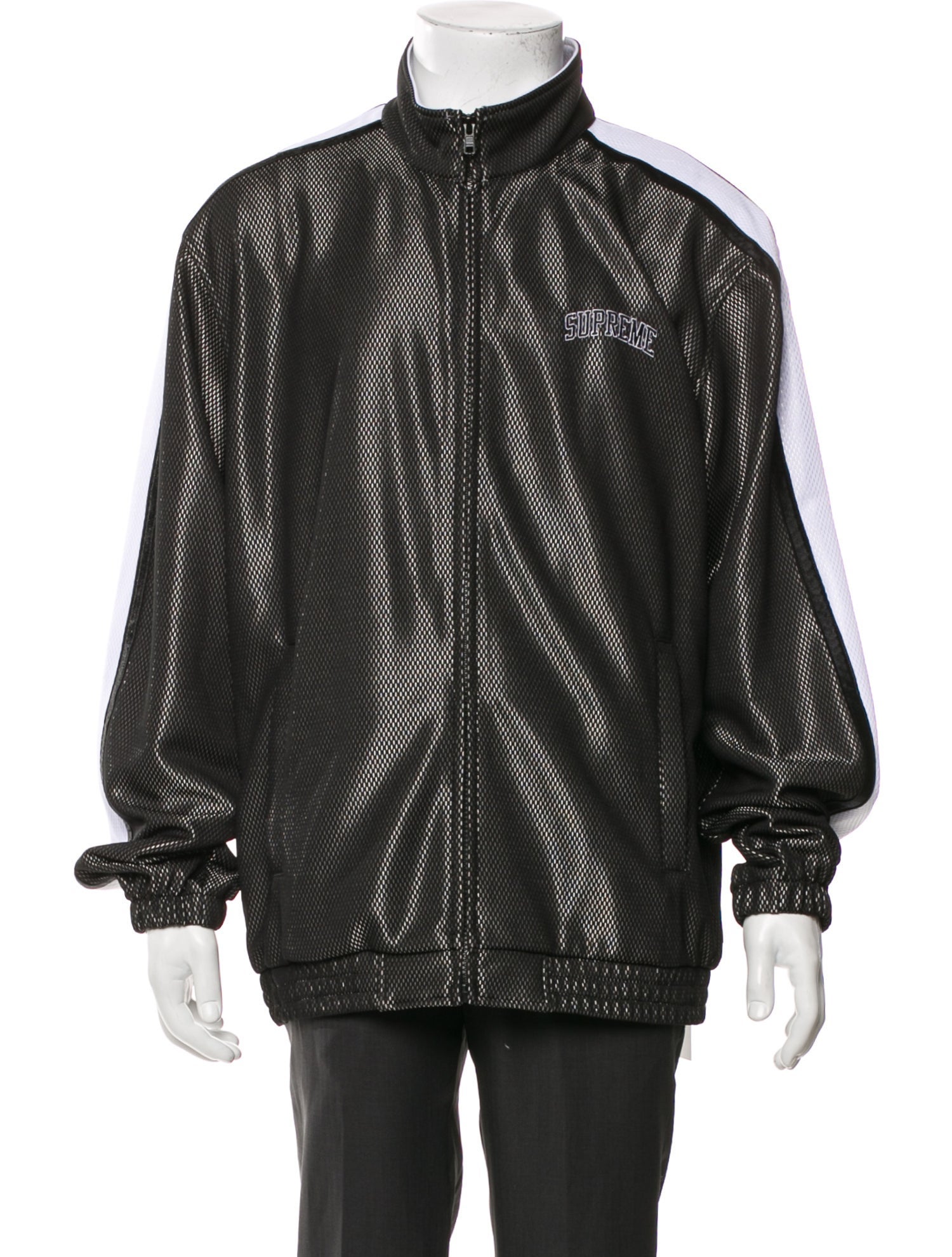 Supreme 2018 Bonded Mesh Track Moto Jacket