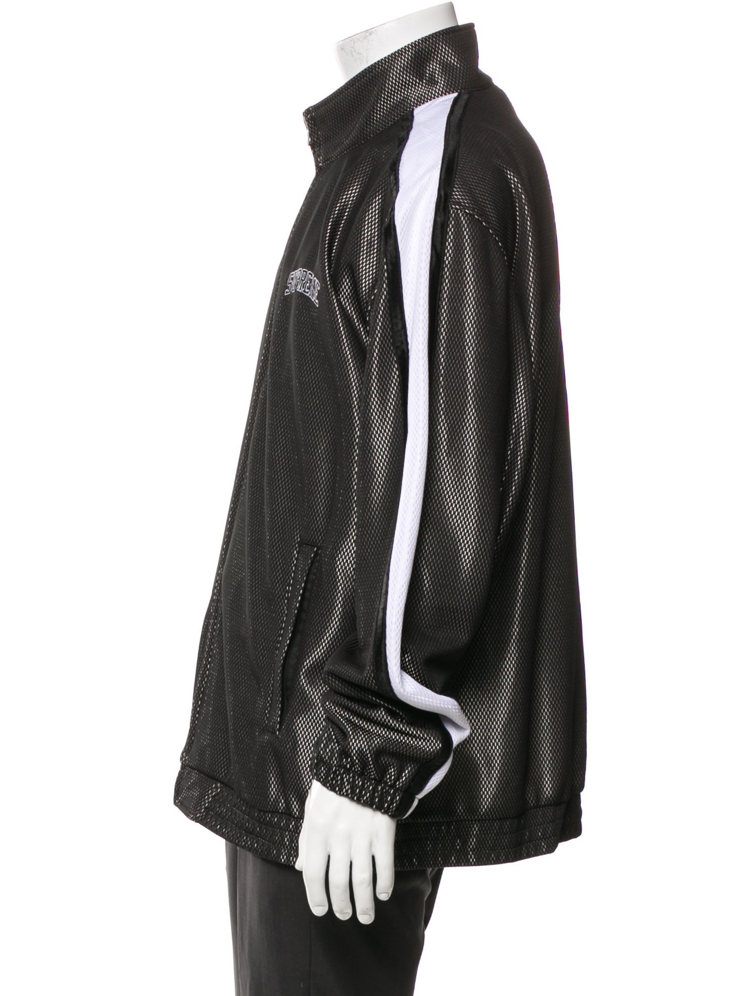 Supreme 2018 Bonded Mesh Track Moto Jacket