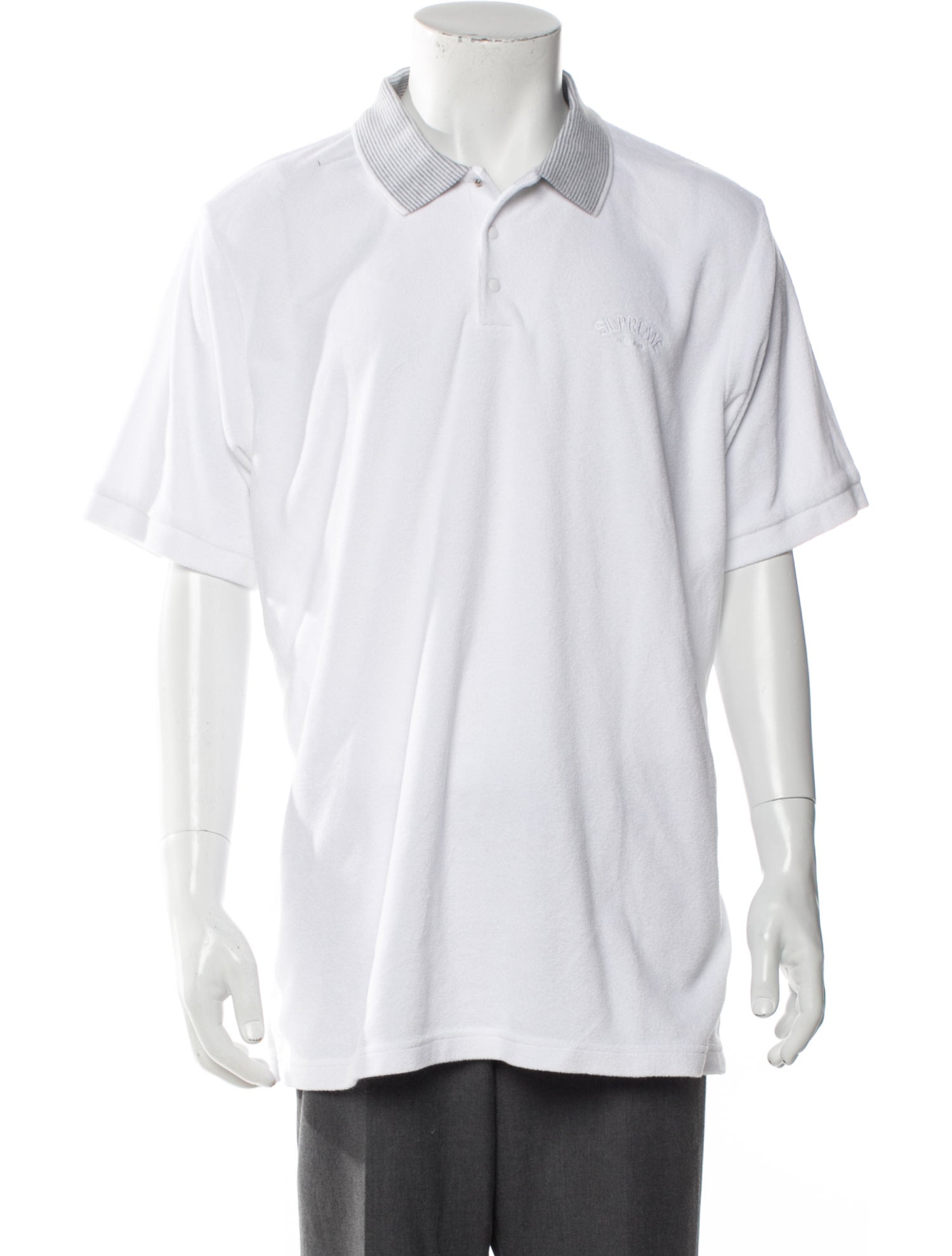 Supreme Crew Neck Short Sleeve Polo Shirt