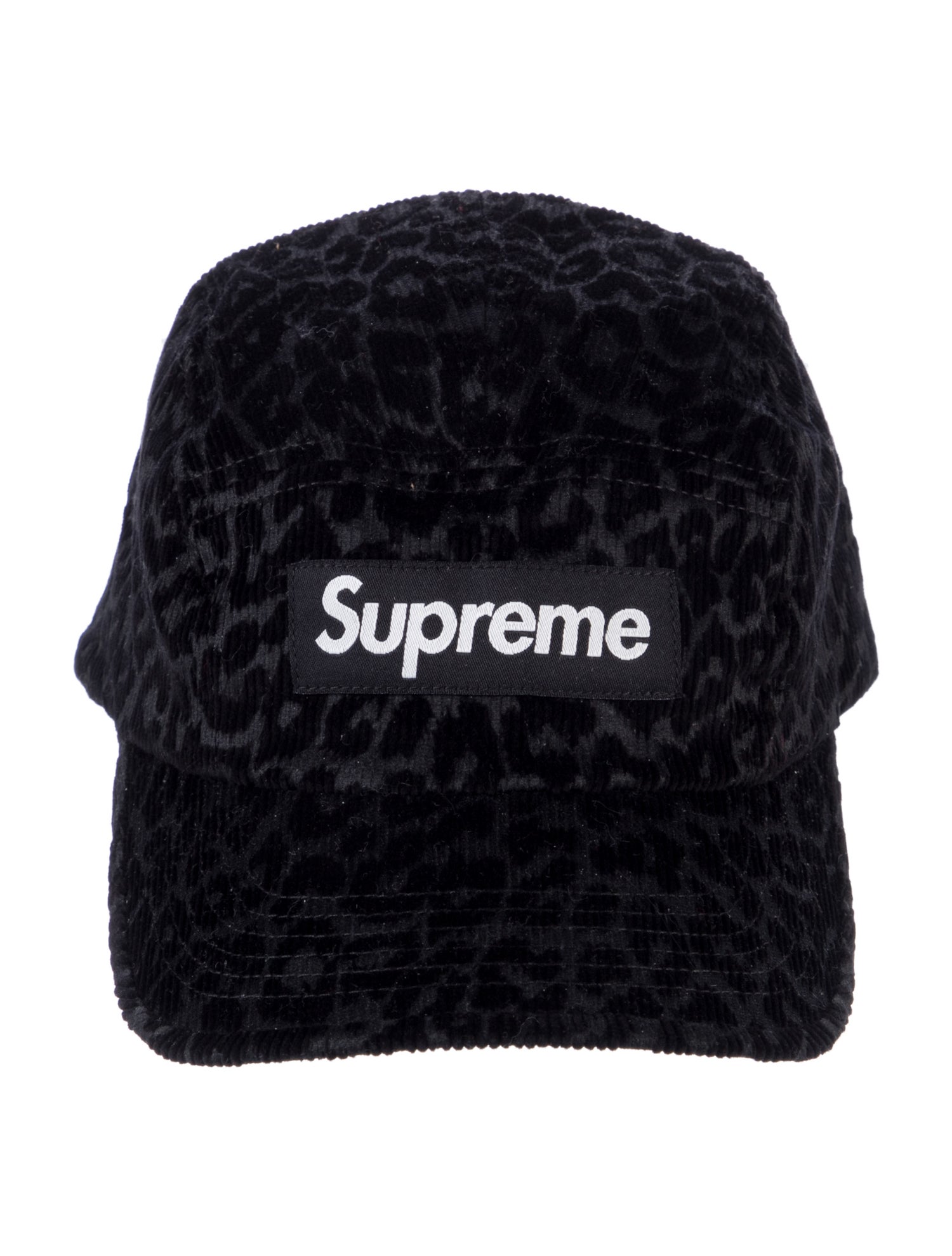 Supreme Leopard Corduroy Camp Cap