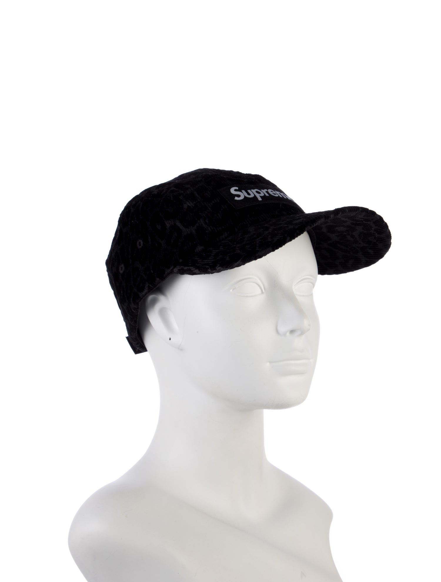 Supreme Leopard Corduroy Camp Cap