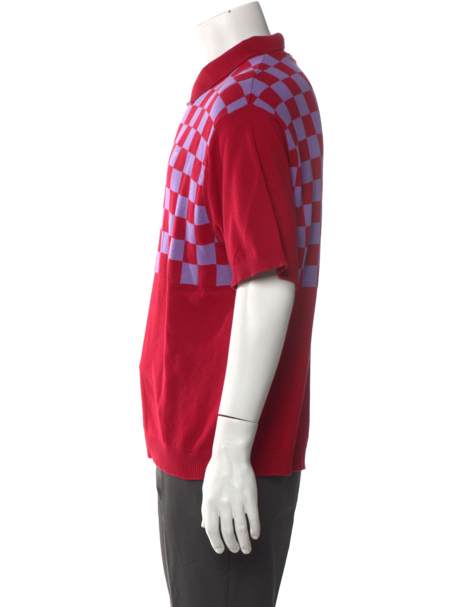 Supreme Colorblock Pattern Collar Polo Shirt