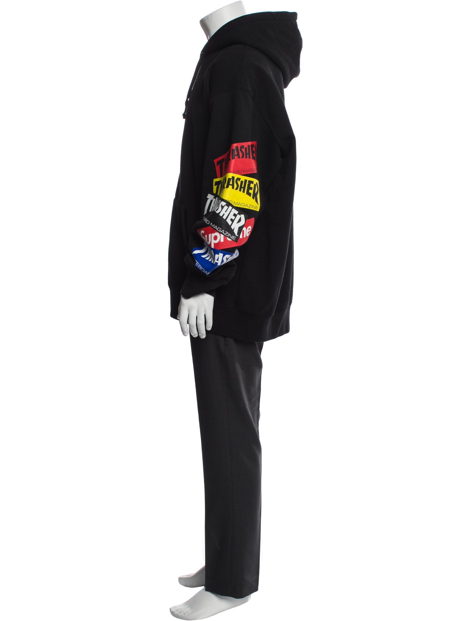 Supreme Signature Logo Graphic Print Hoodie