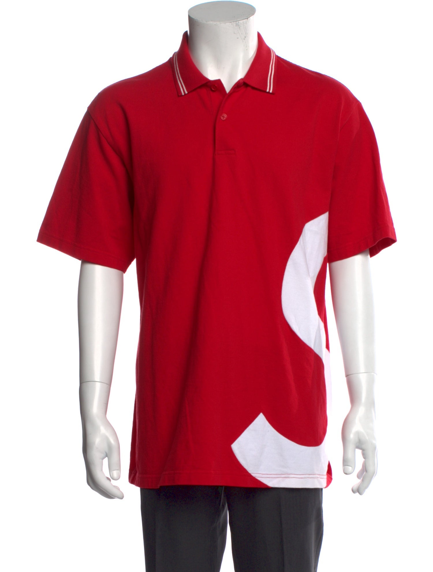 Supreme Graphic Print Collar Polo Shirt