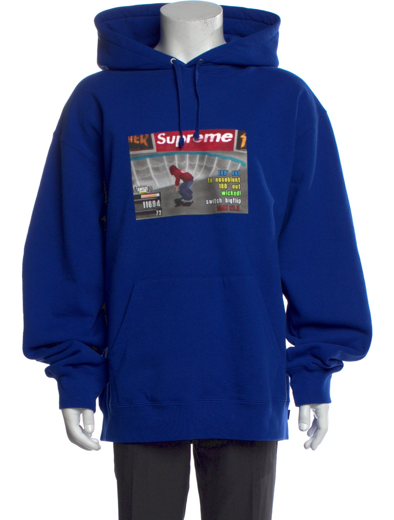 Supreme Graphic Print Crew Neck Hoodie