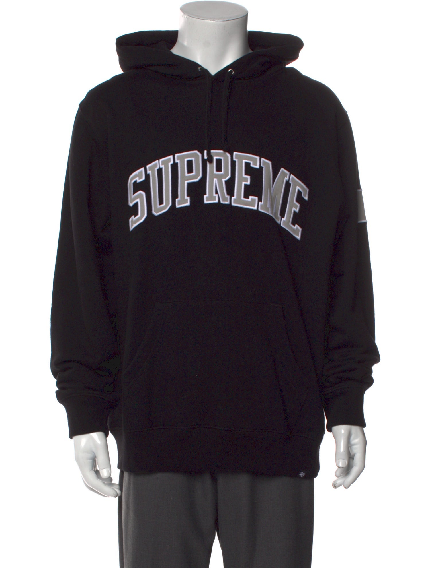 Supreme 2022 Rhinestone Zip Up Hoodie - Black Sweatshirts