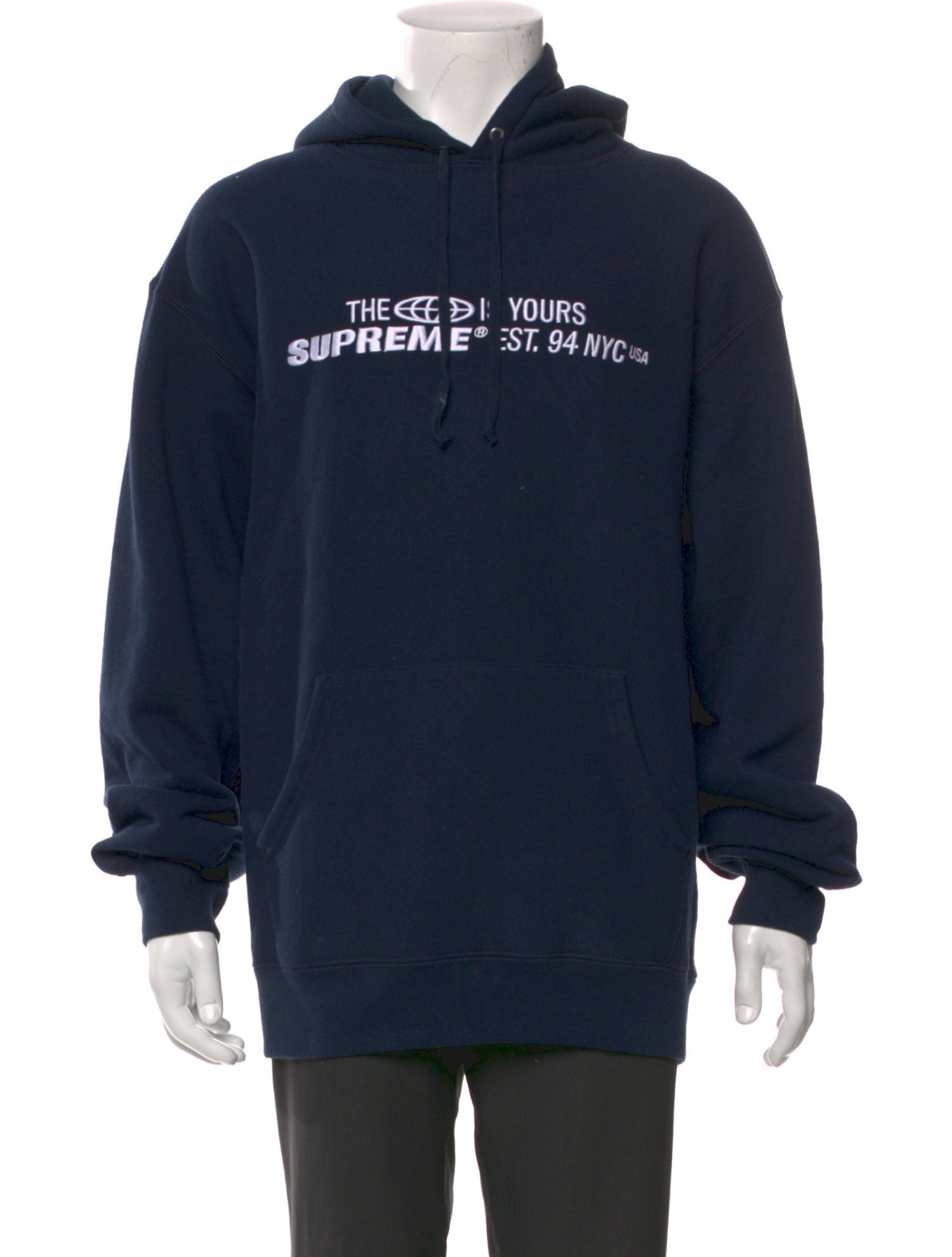 Supreme Graphic Print Crew Neck Hoodie