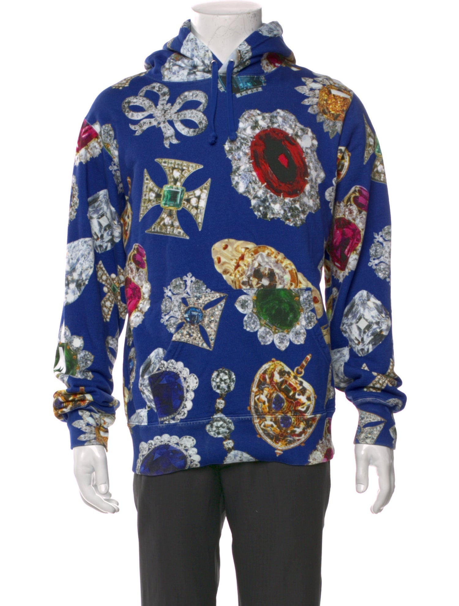 Supreme Graphic Print Crew Neck Hoodie