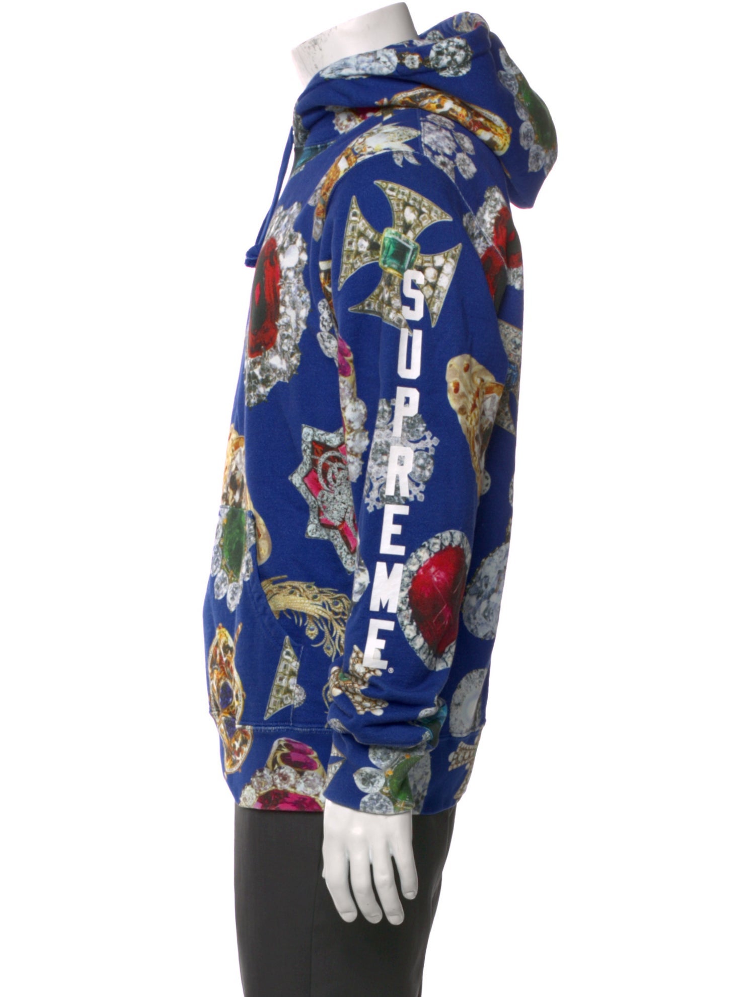 Supreme Graphic Print Crew Neck Hoodie