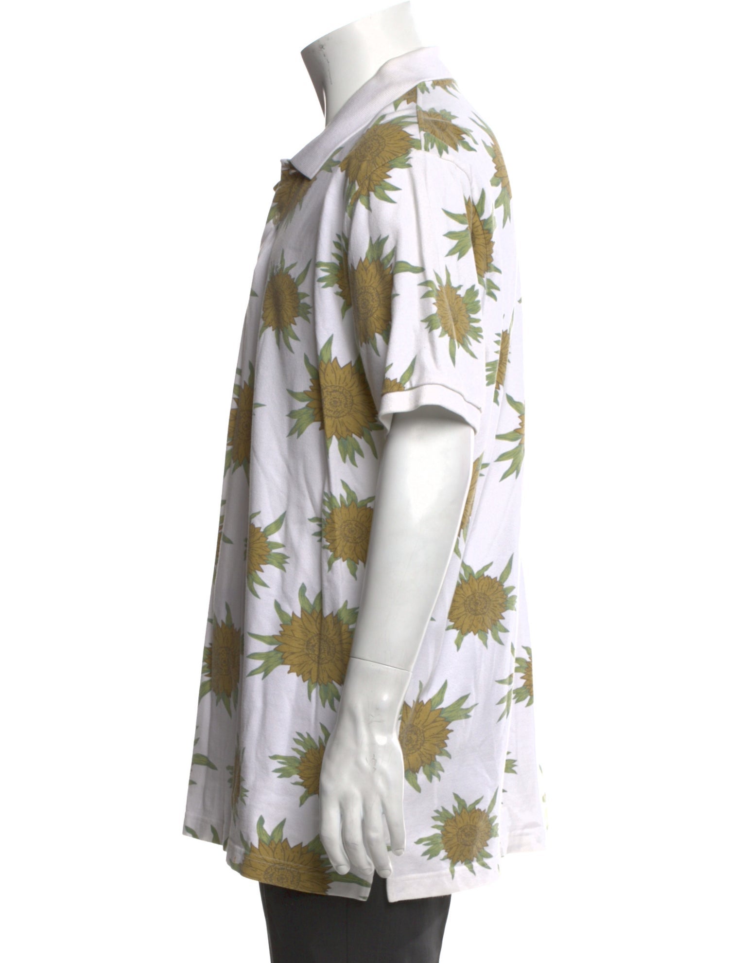 Supreme Floral Print Collar Polo Shirt