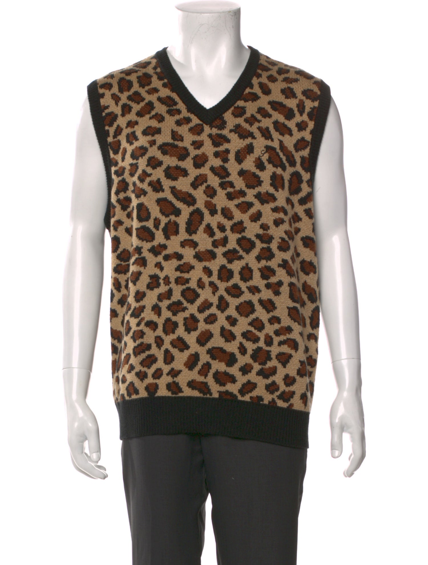 Supreme Animal Print V-Neck Sweater Vest