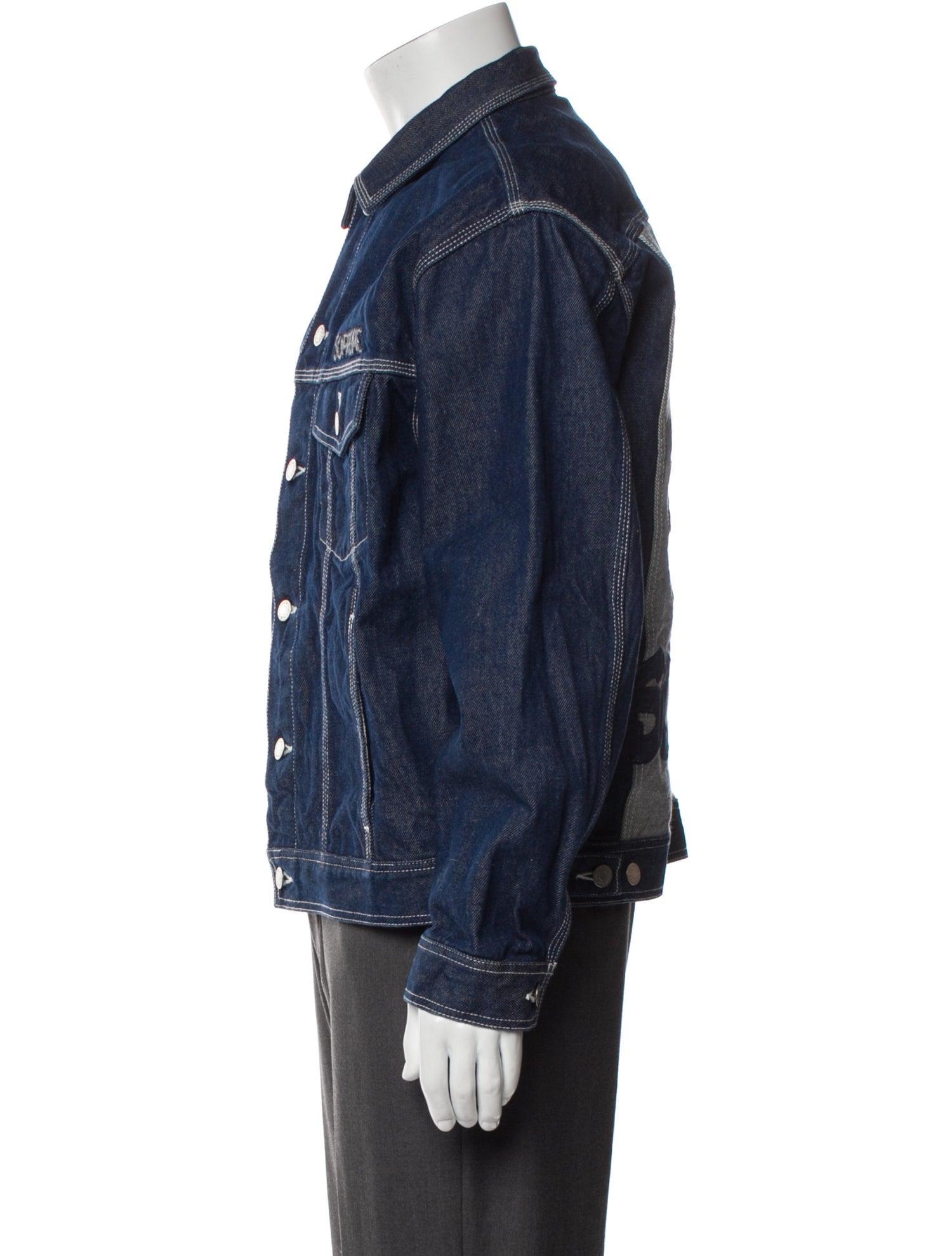 Supreme x Smurfs Denim Trucker Denim Jacket