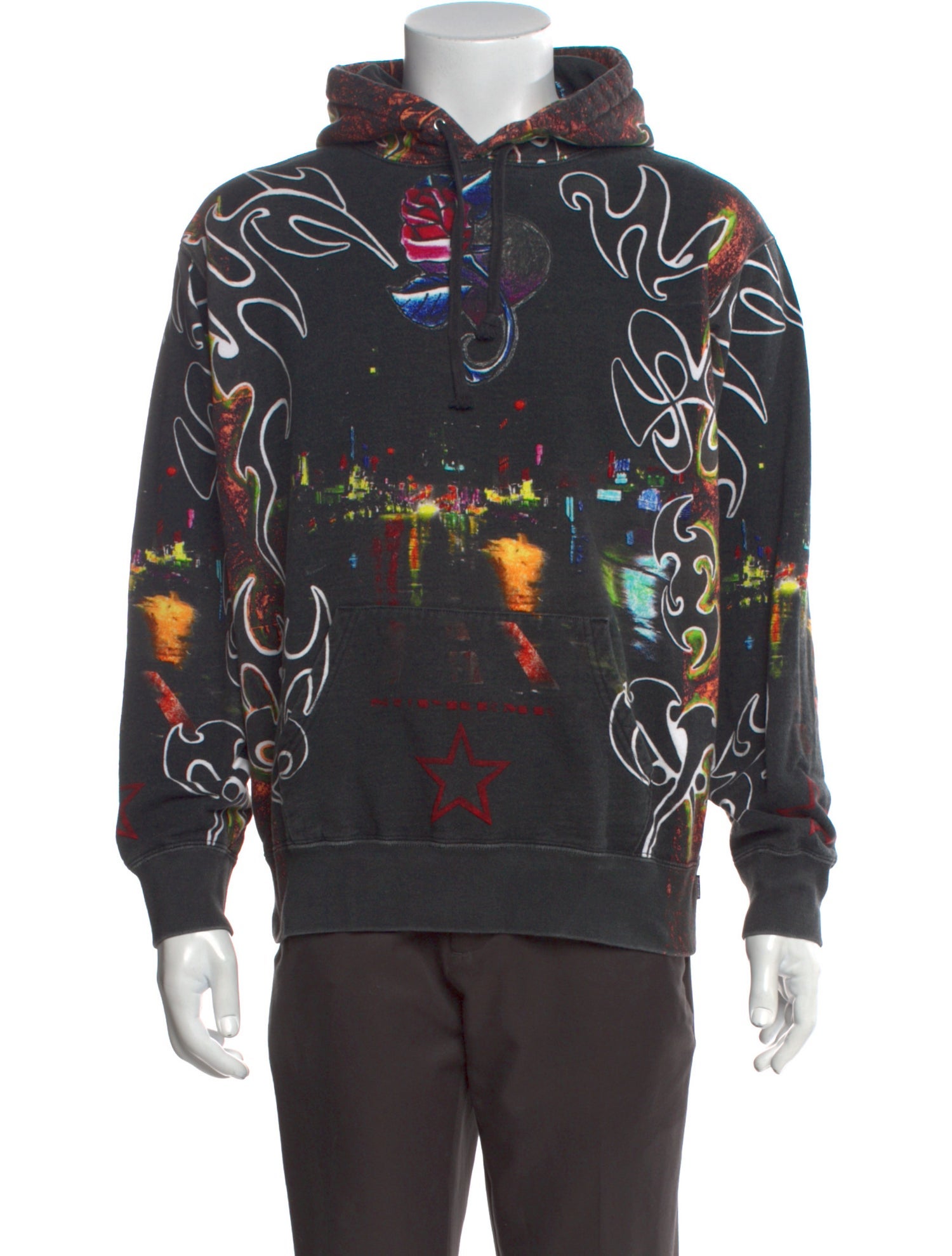 Supreme Graphic Print Crew Neck Hoodie