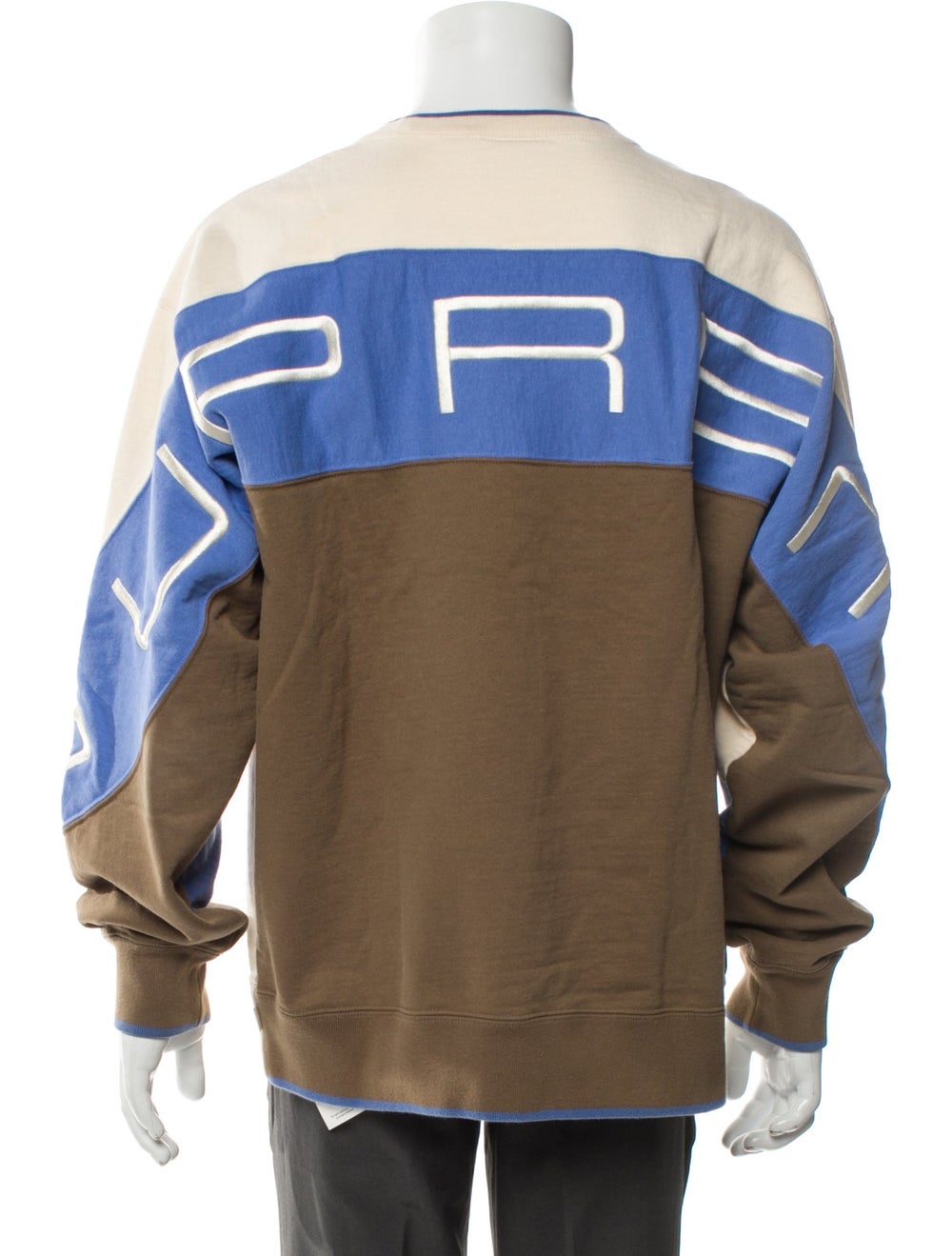 Supreme Colorblock Pattern Crew Neck Sweatshirt - image 3