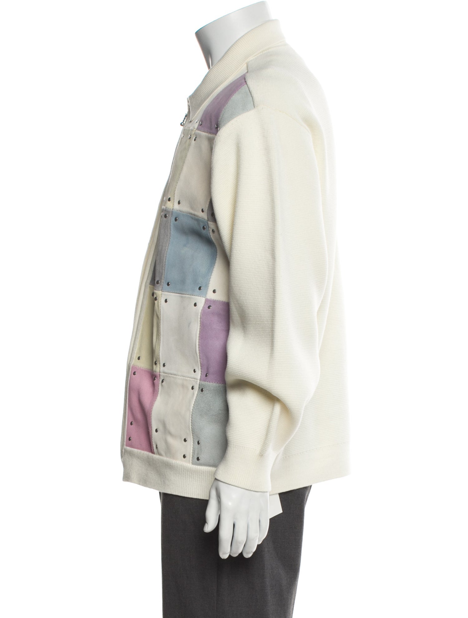 Supreme 2025 Studded Suede Zip Up Cardigan