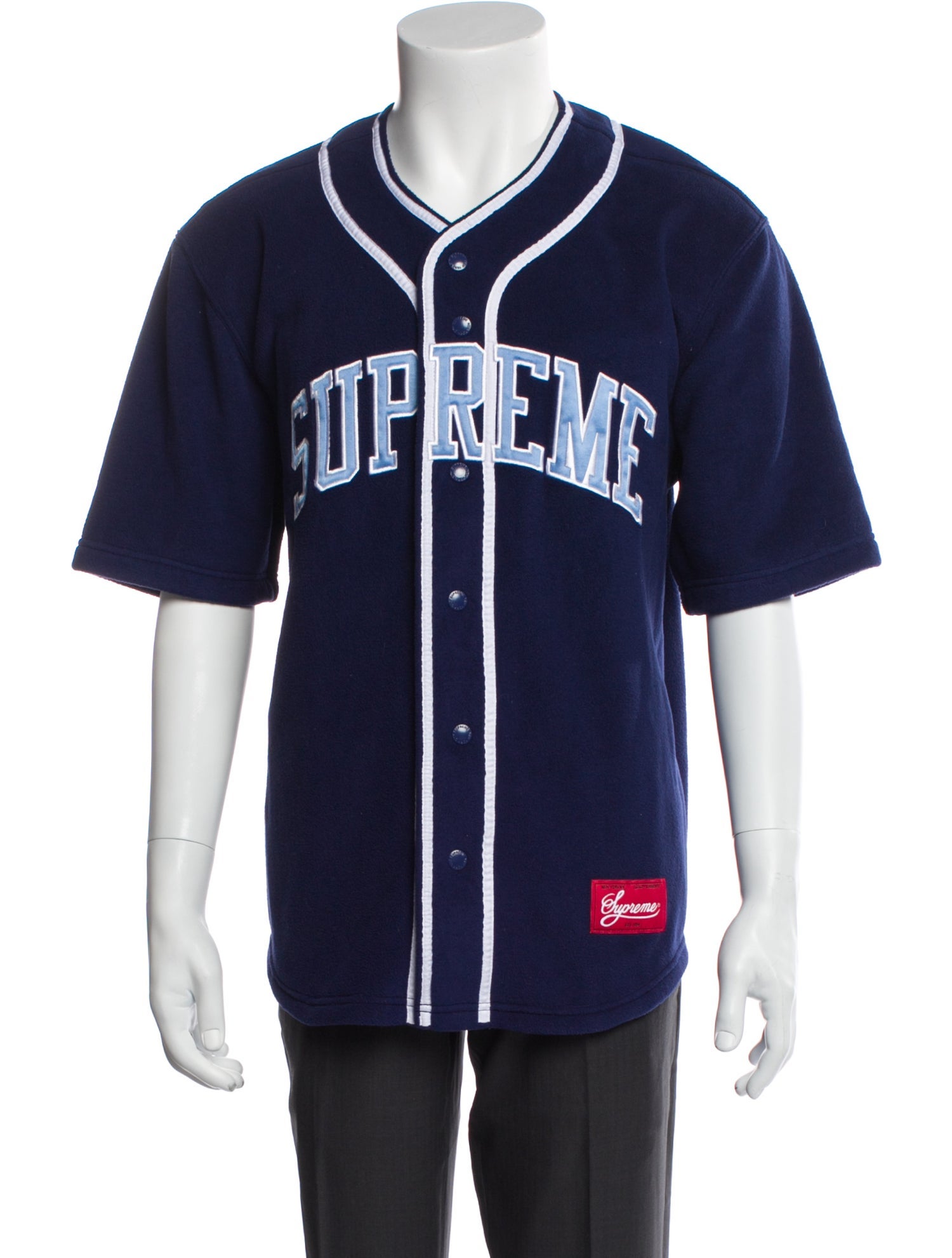 Supreme Striped V-Neck T-Shirt