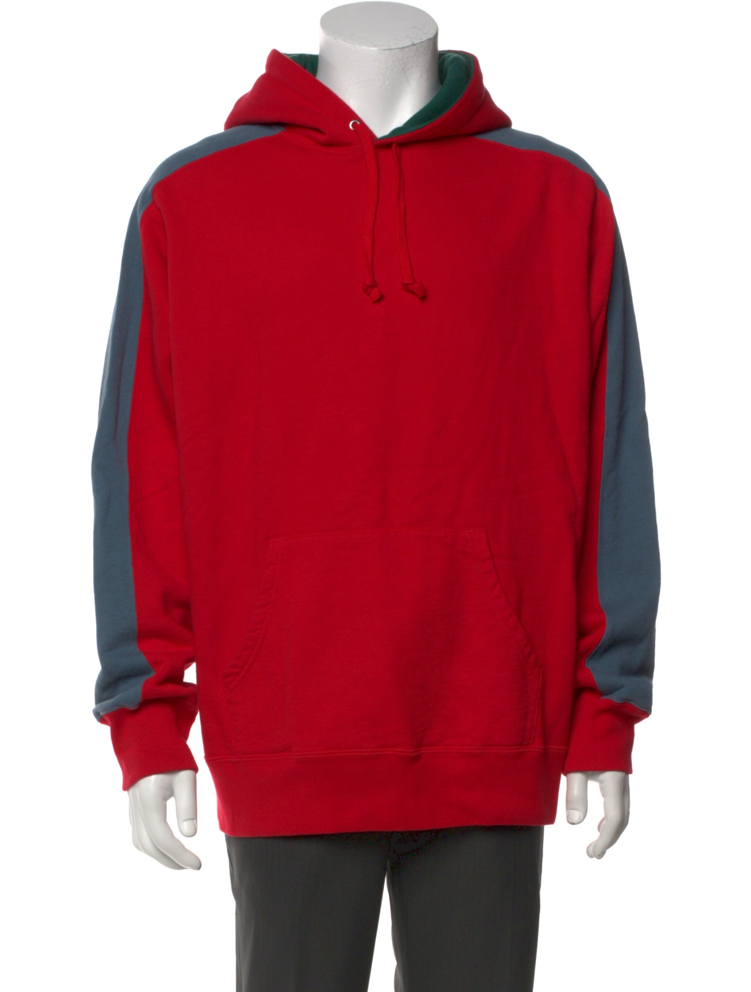 Supreme Colorblock Pattern Crew Neck Hoodie