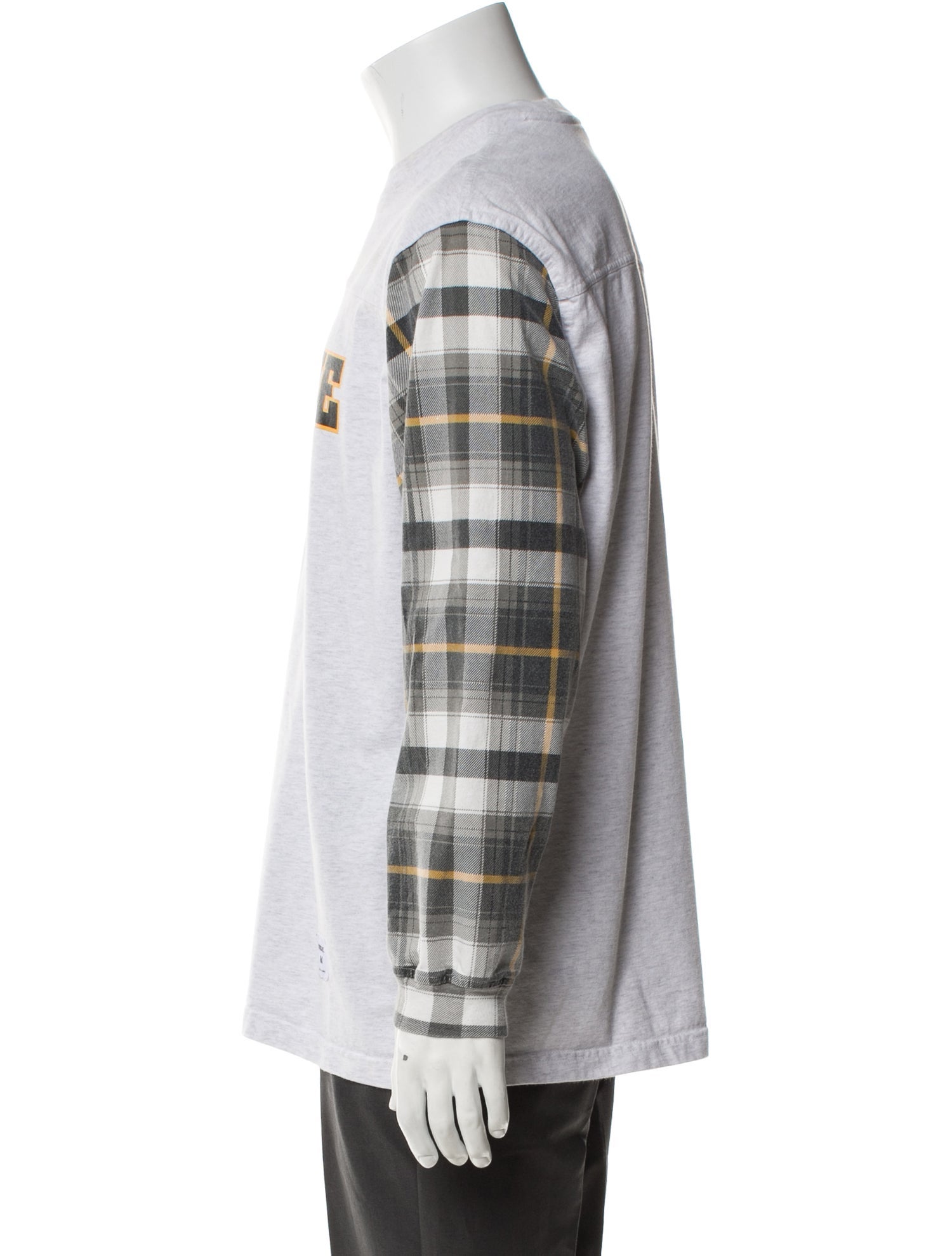 Supreme 2021 Plaid Sleeve L/S T-Shirt