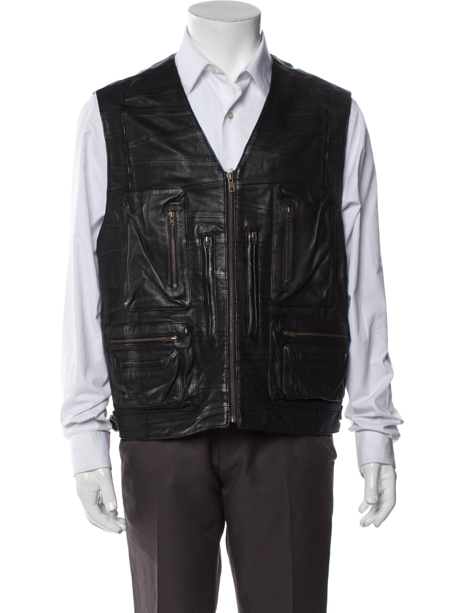 Supreme 2023 Patchwork Leather Cargo Vest