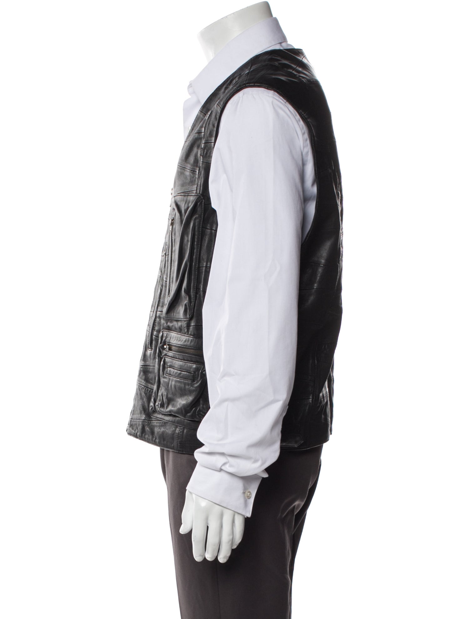 Supreme 2023 Patchwork Leather Cargo Vest