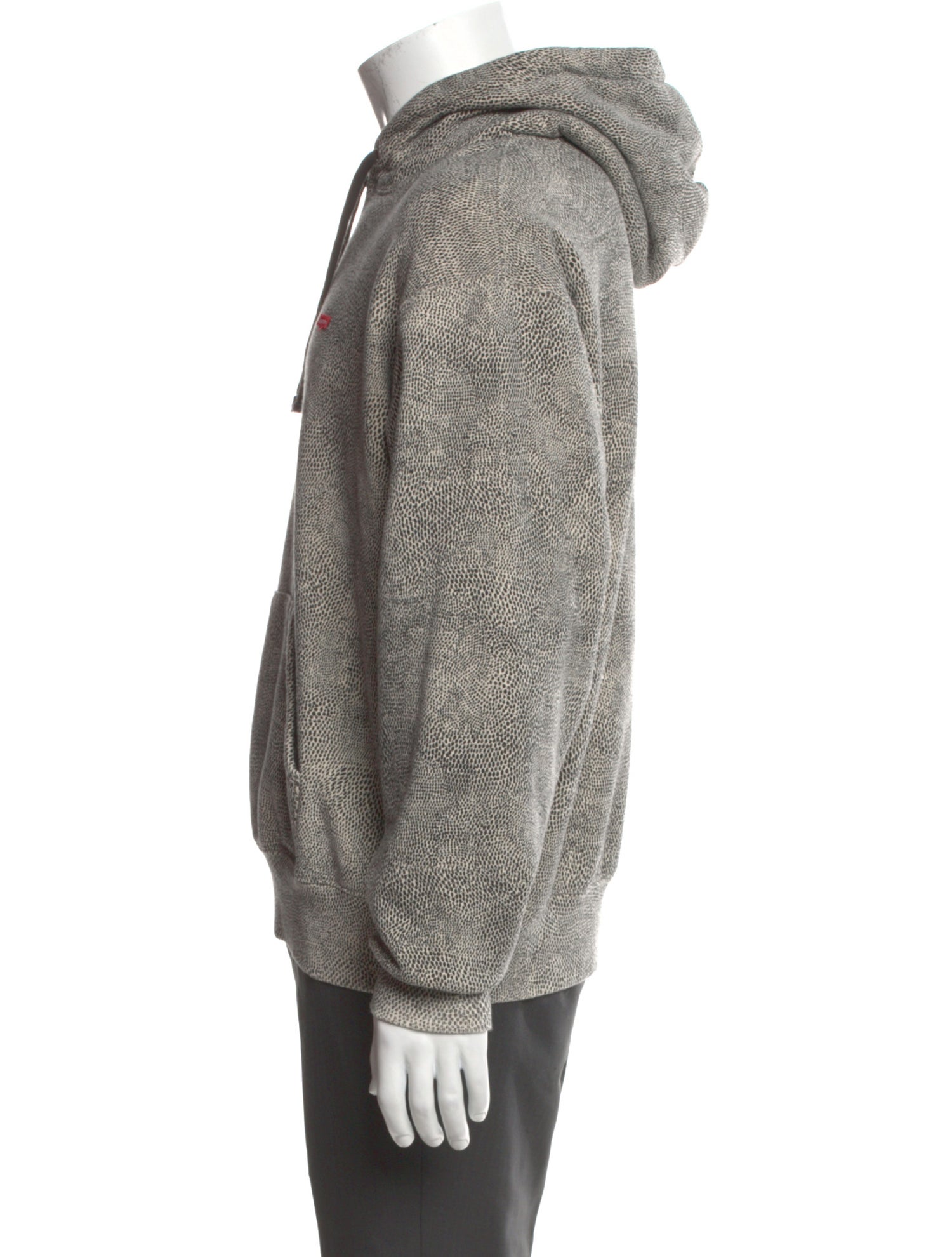 Supreme Printed V-Neck Hoodie