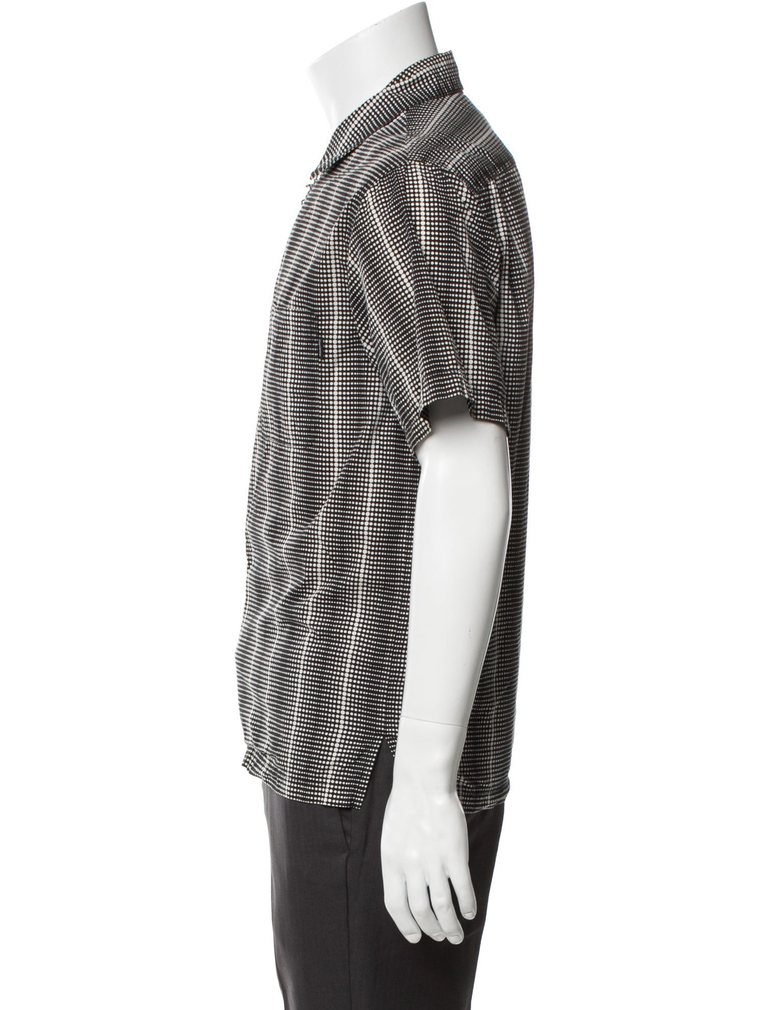 Supreme Dot Zip Up Polka Dot Print Shirt