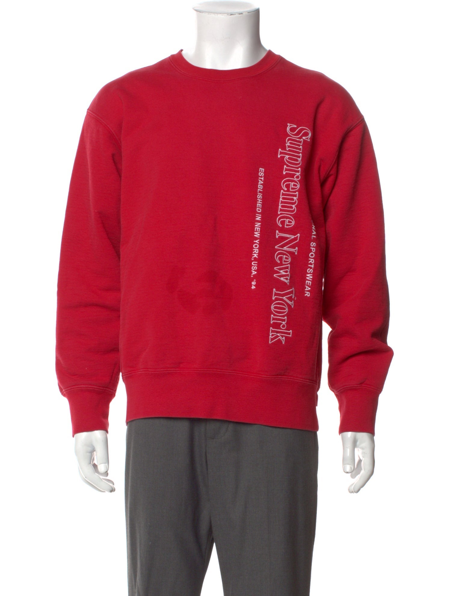 Supreme Graphic Print Crew Neck Sweatshirt