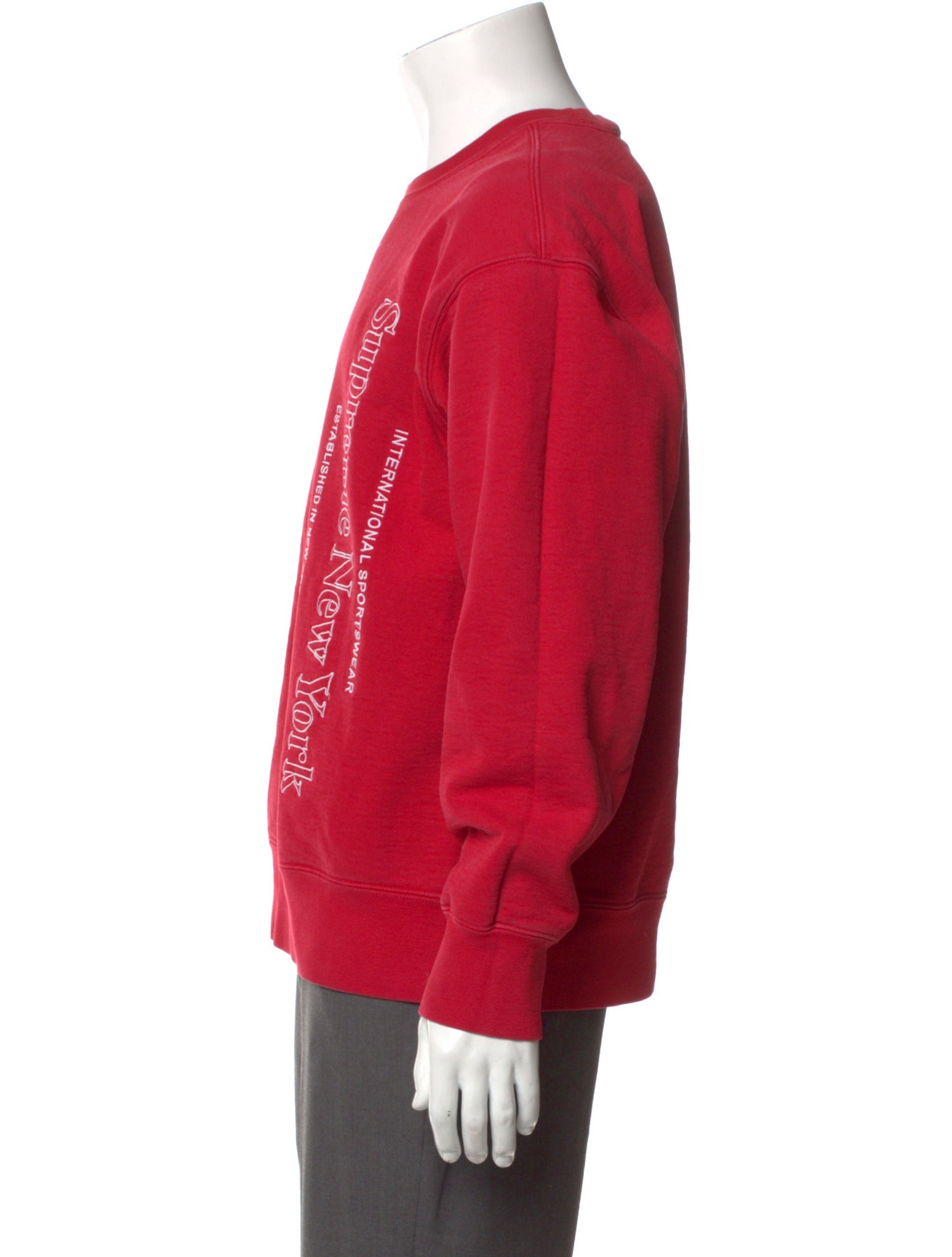 Supreme Graphic Print Crew Neck Sweatshirt