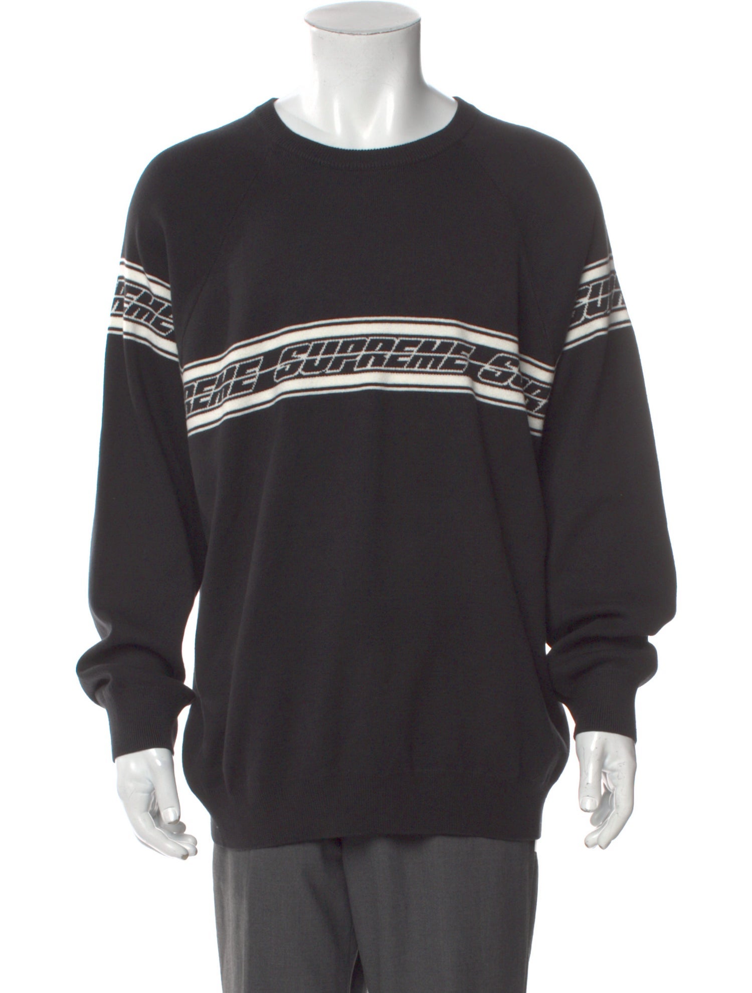 Supreme Striped Crew Neck Pullover