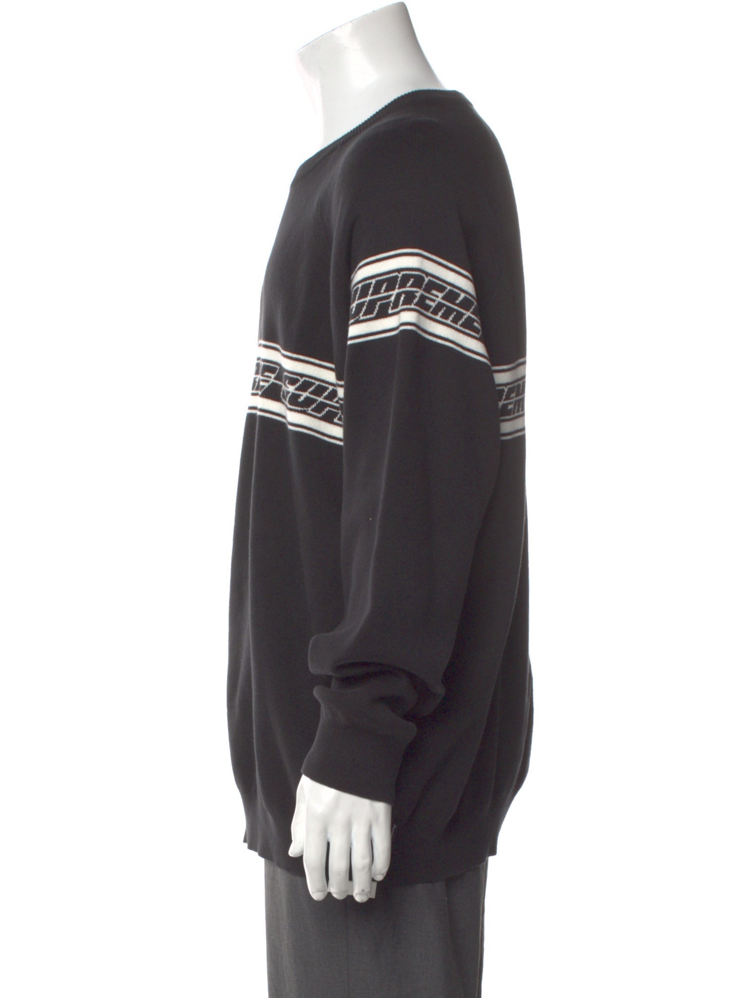 Supreme Striped Crew Neck Pullover