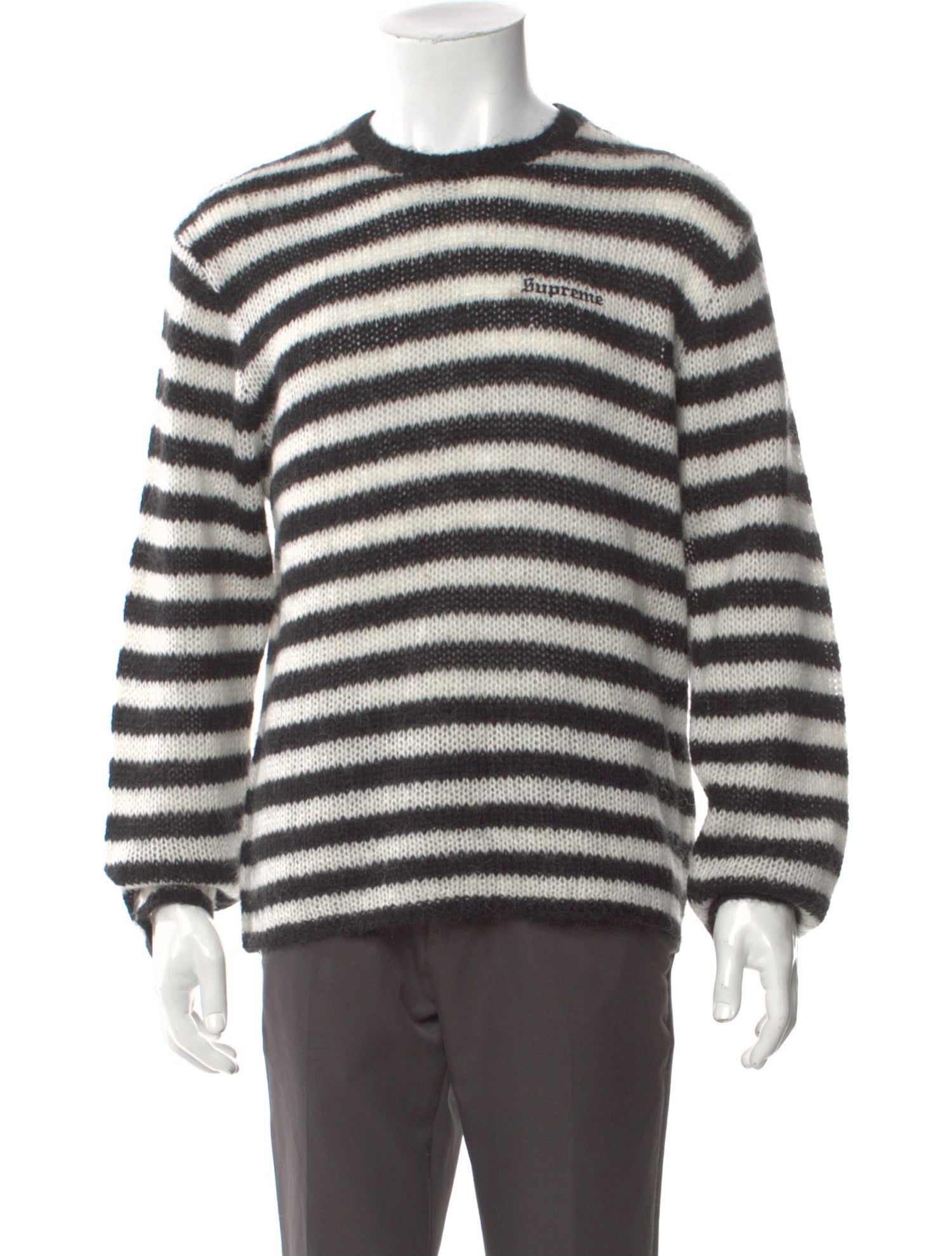 Supreme Striped Crew Neck Pullover