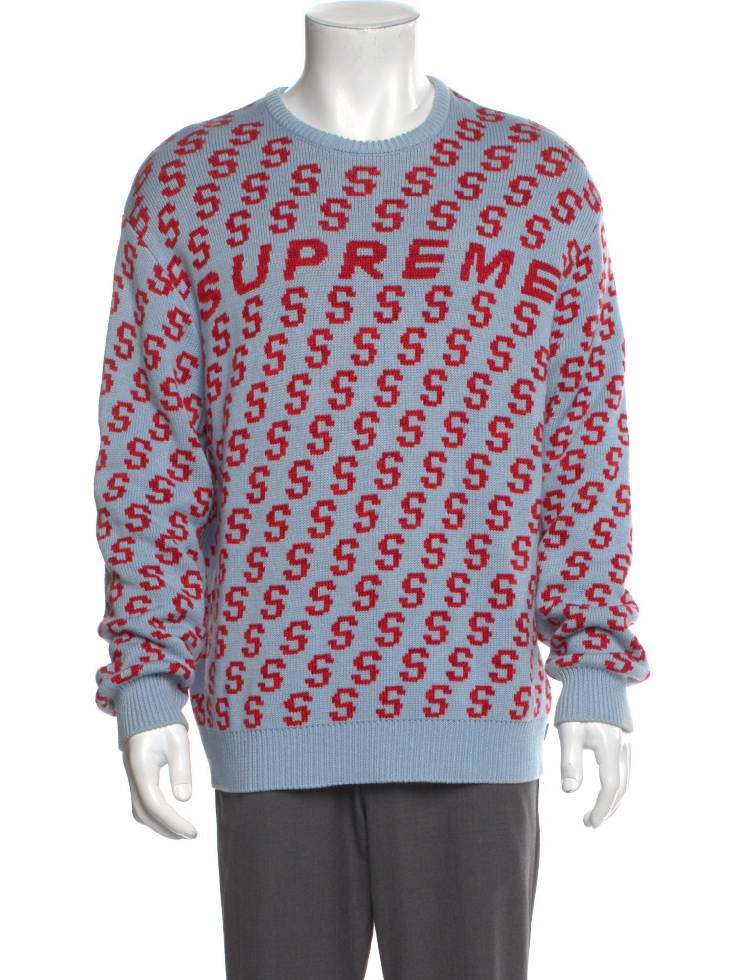 Supreme Signature Logo S Repeat Pullover