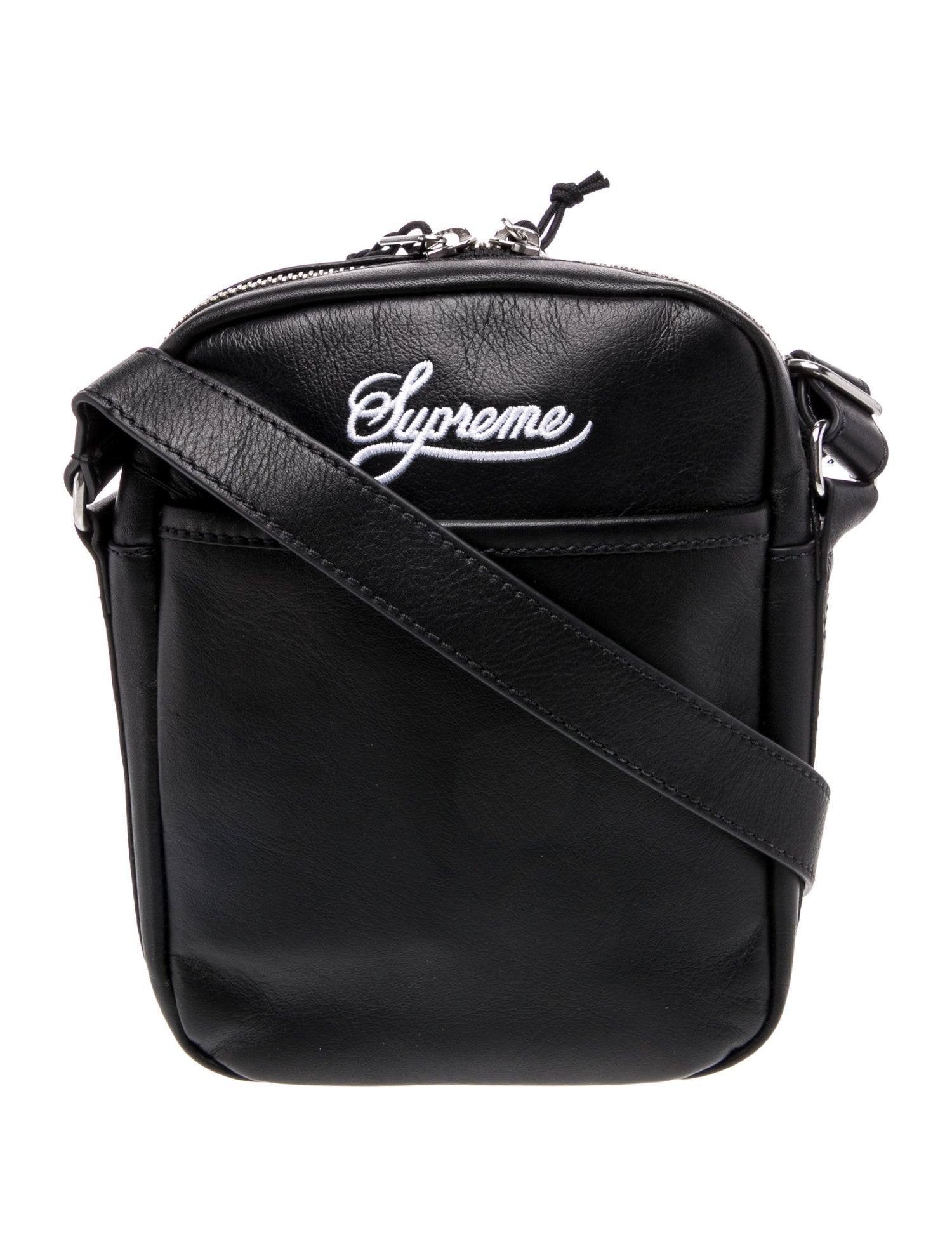 Supreme x Nike Leather Leather Shoulder Bag 2025 w/ Tags - Black Supreme x Nike Leather Leather Shoulder Bag 2025 w/ Tags - Black