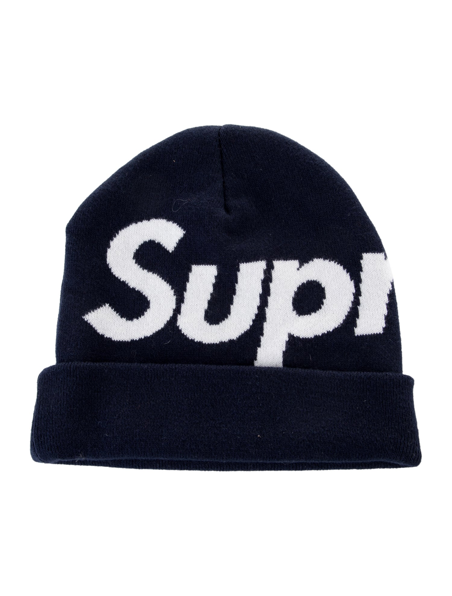 Supreme Big Logo Beanie Navy One Size