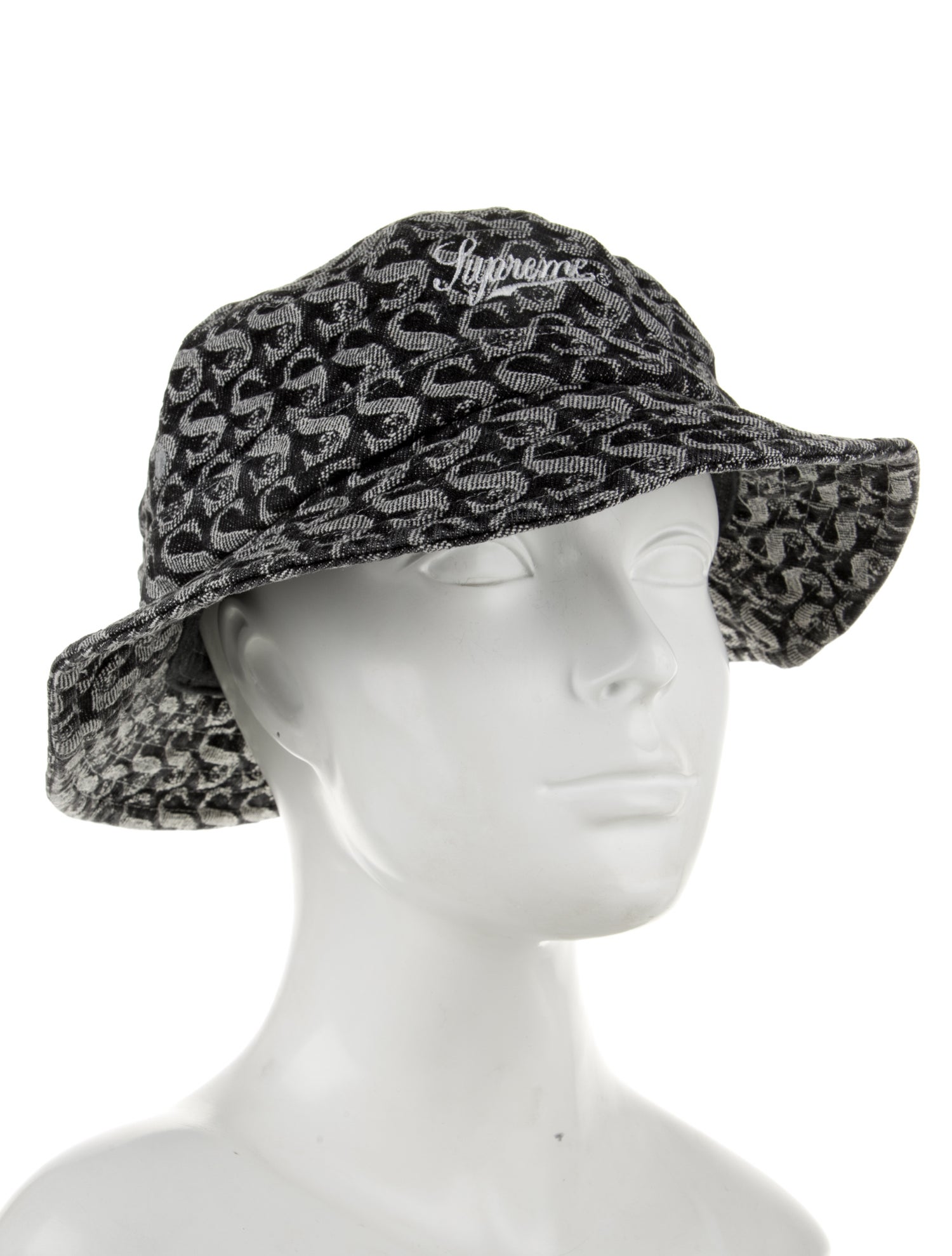 Supreme Monogram Denim Crusher Bucket Hat